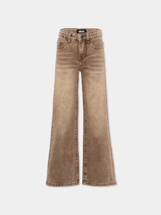 Jeans denim per bambina a gamba svasata,Molo,2W26I115 5862