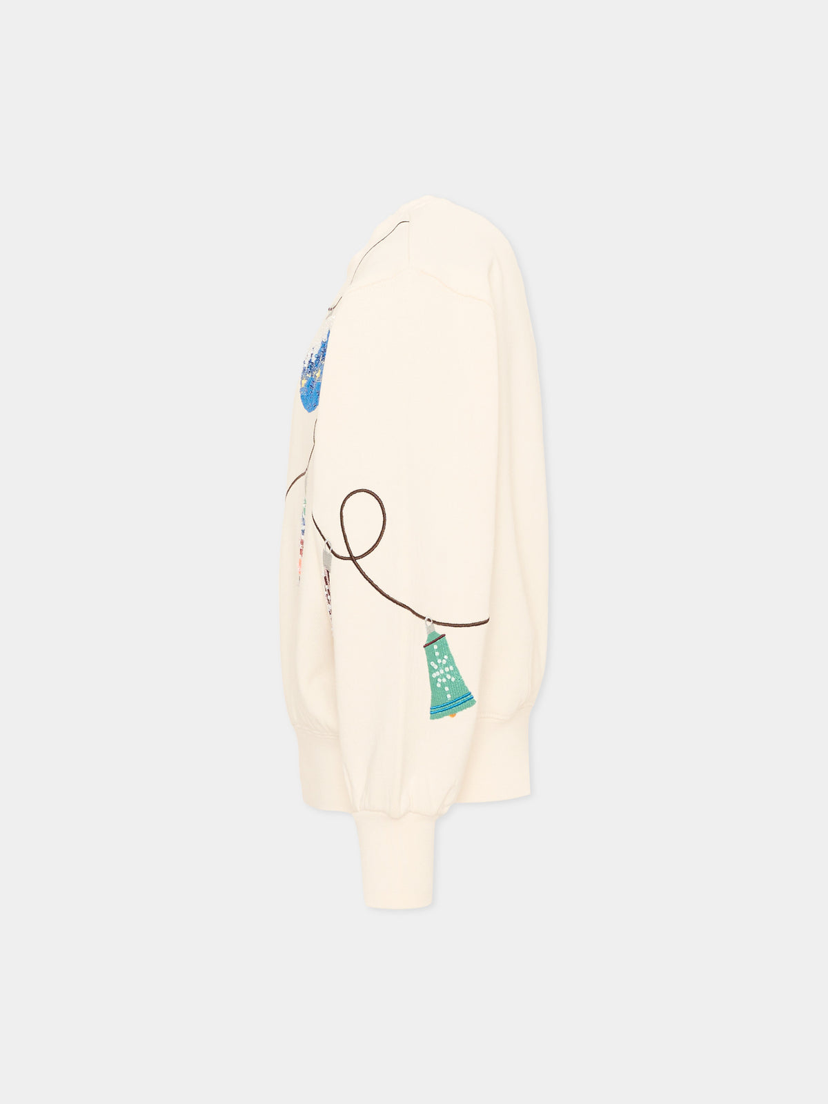 Felpa avorio Marge per bambina con stampa,Molo,2W26J203 5774
