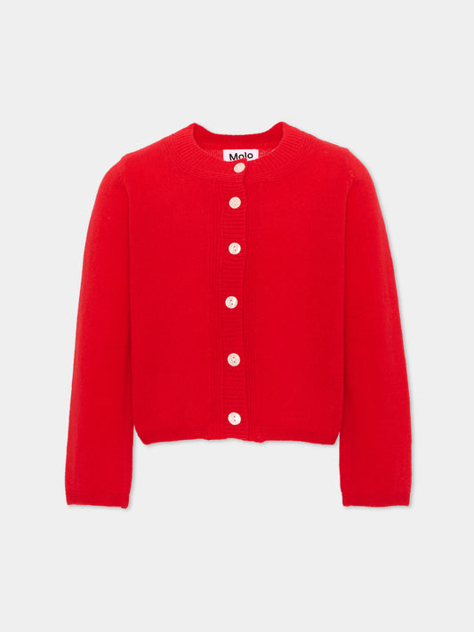 Cardigan rosso Giovanna per bambina,Molo,2W26K302 5726