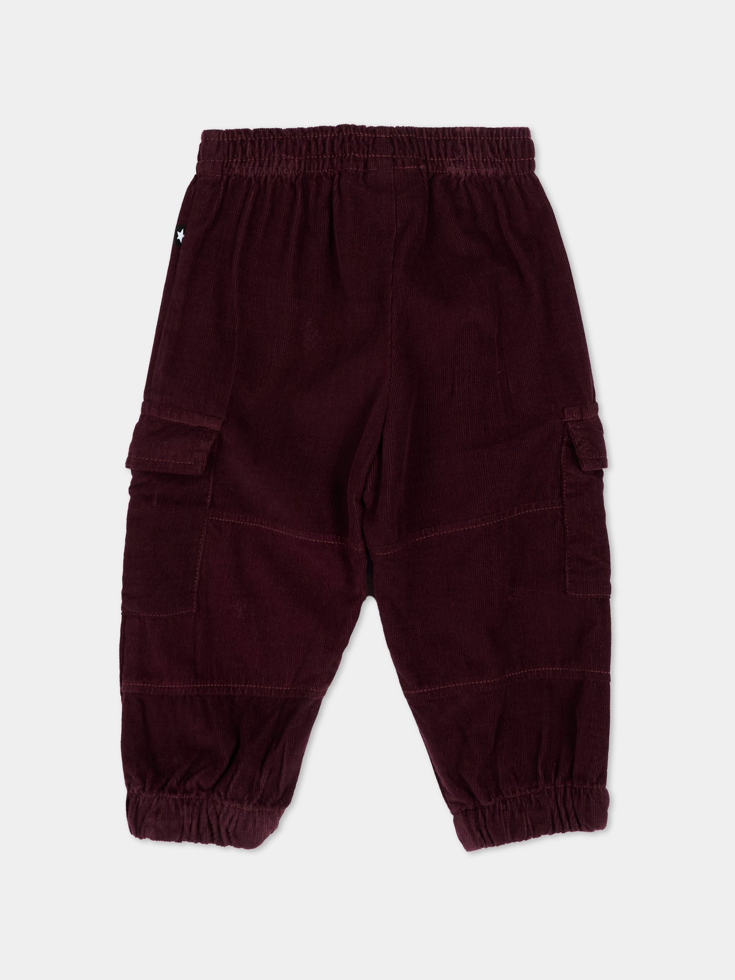 Pantaloni Cargo Bordeaux per neonata,Molo,4W26I102 2225