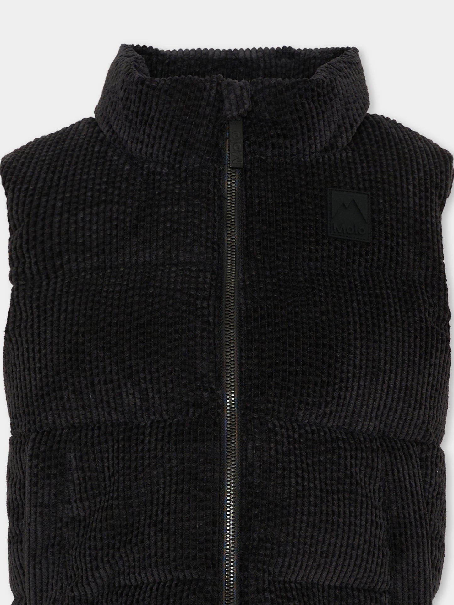 Gilet nero Heike per bambini con zip,Molo,5W26M201 0099