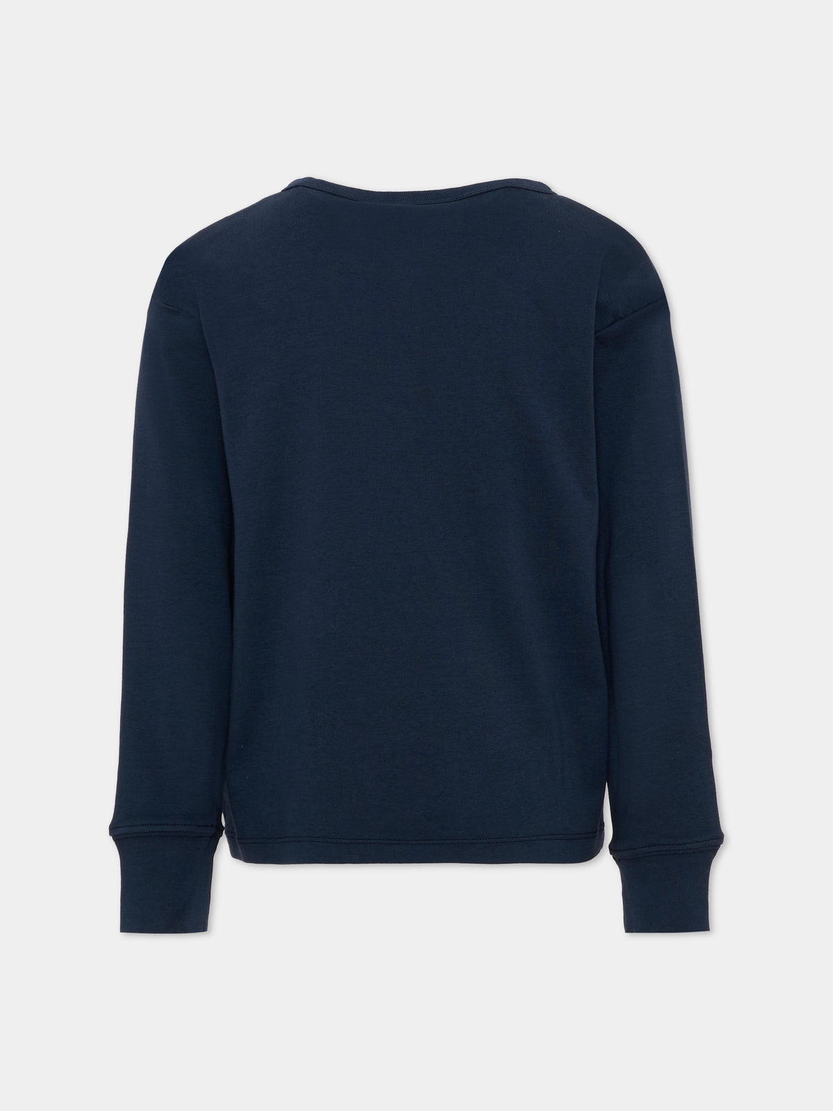 T-shirt a manica lunga blu Riff per bambini,Molo,6W26A405 2257