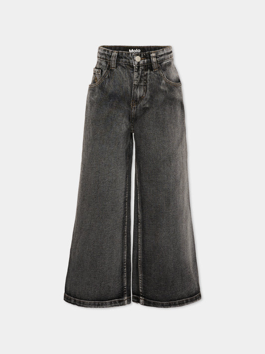 Jeans denim Askio per bambini con patch logo,Molo,6W26I105 5932