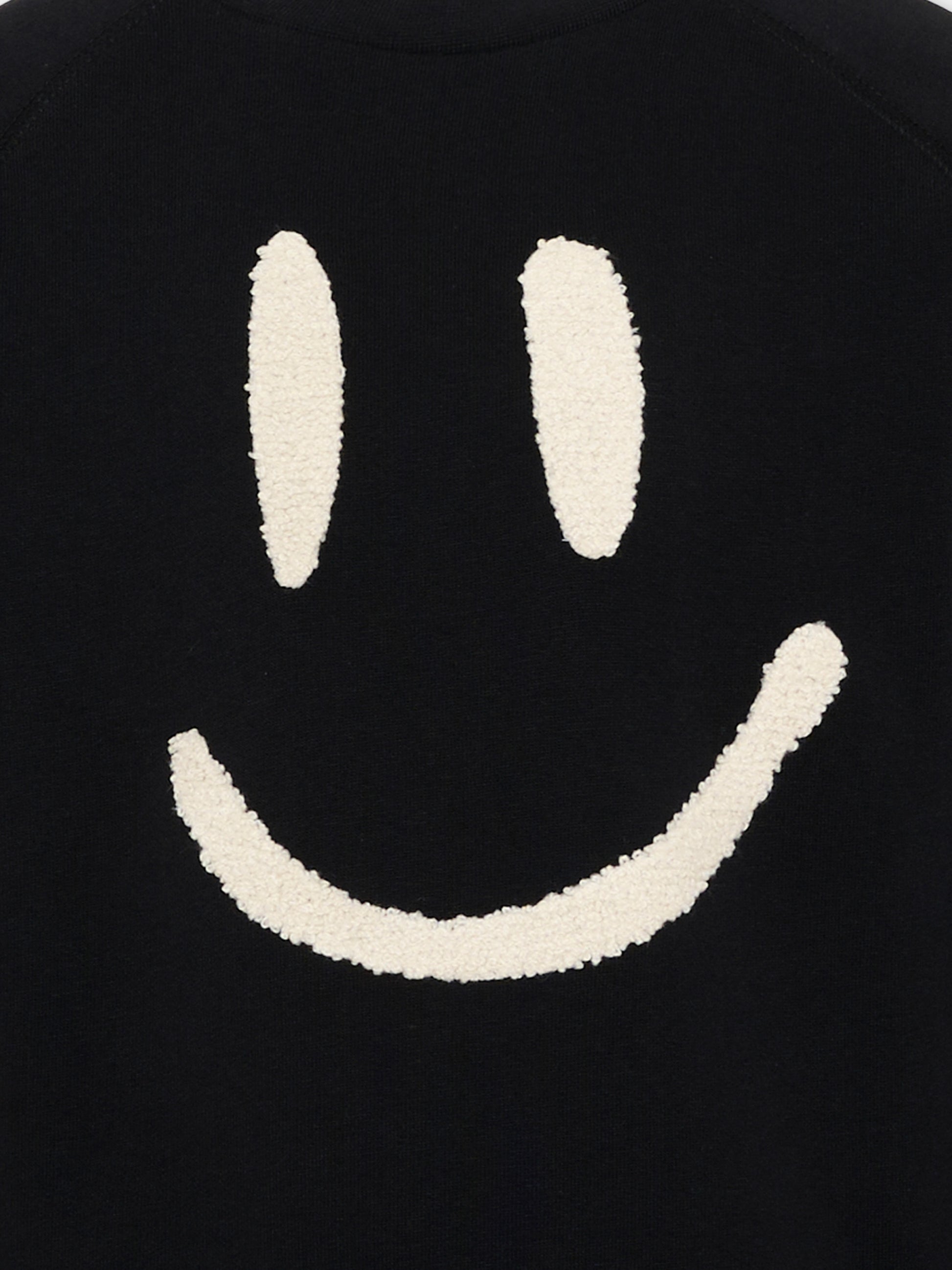 Felpa nera per bambini con smile,Molo,6W26J201 0099