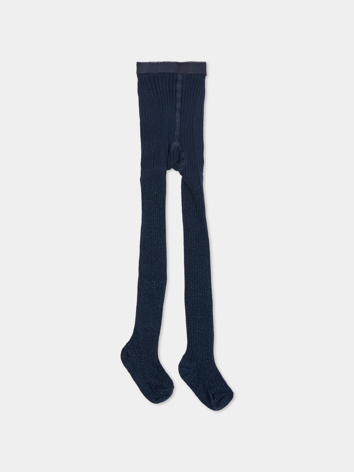 Collant blu per neonata a costine,Molo,7W26G202 2292
