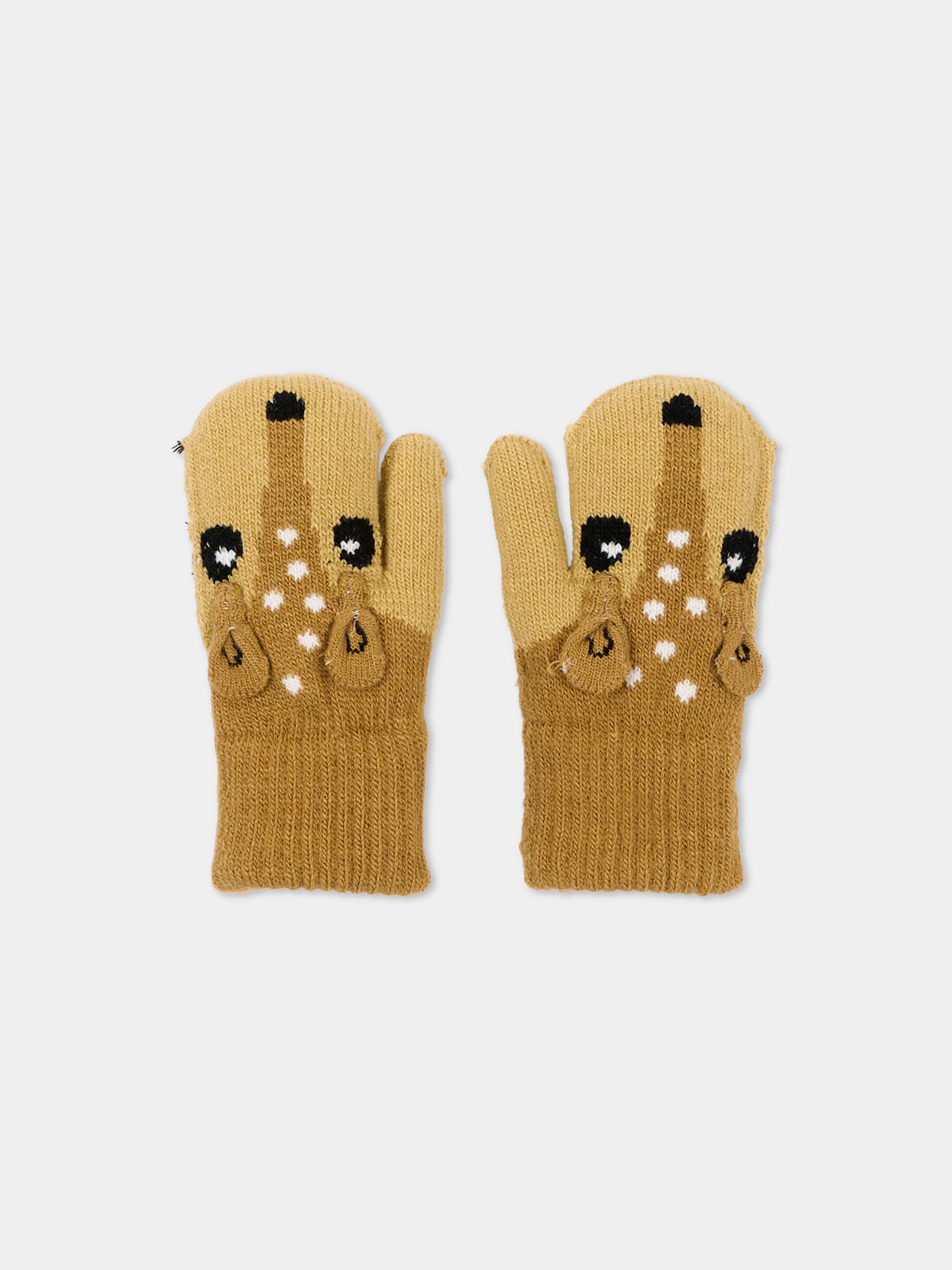 Guanti beige Kenau per bambina,Molo,7W26S102 5725