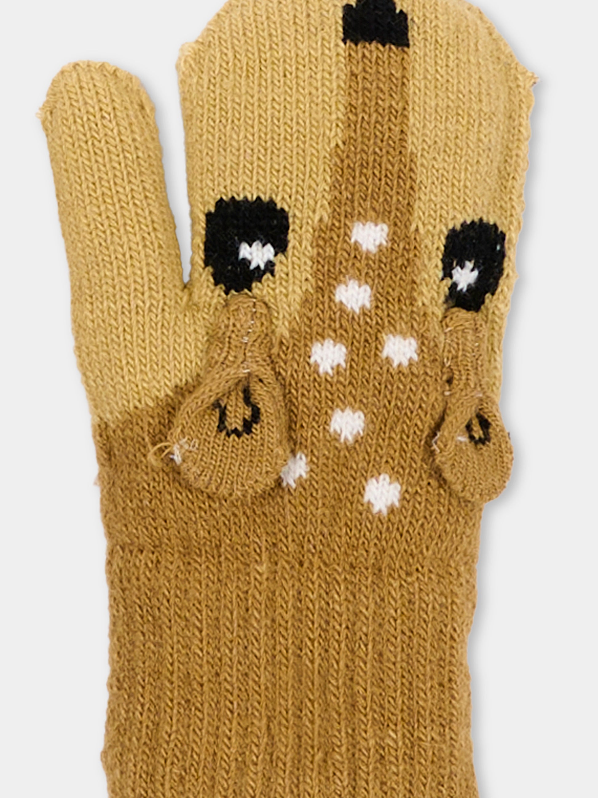 Guanti beige Kenau per bambina,Molo,7W26S102 5725