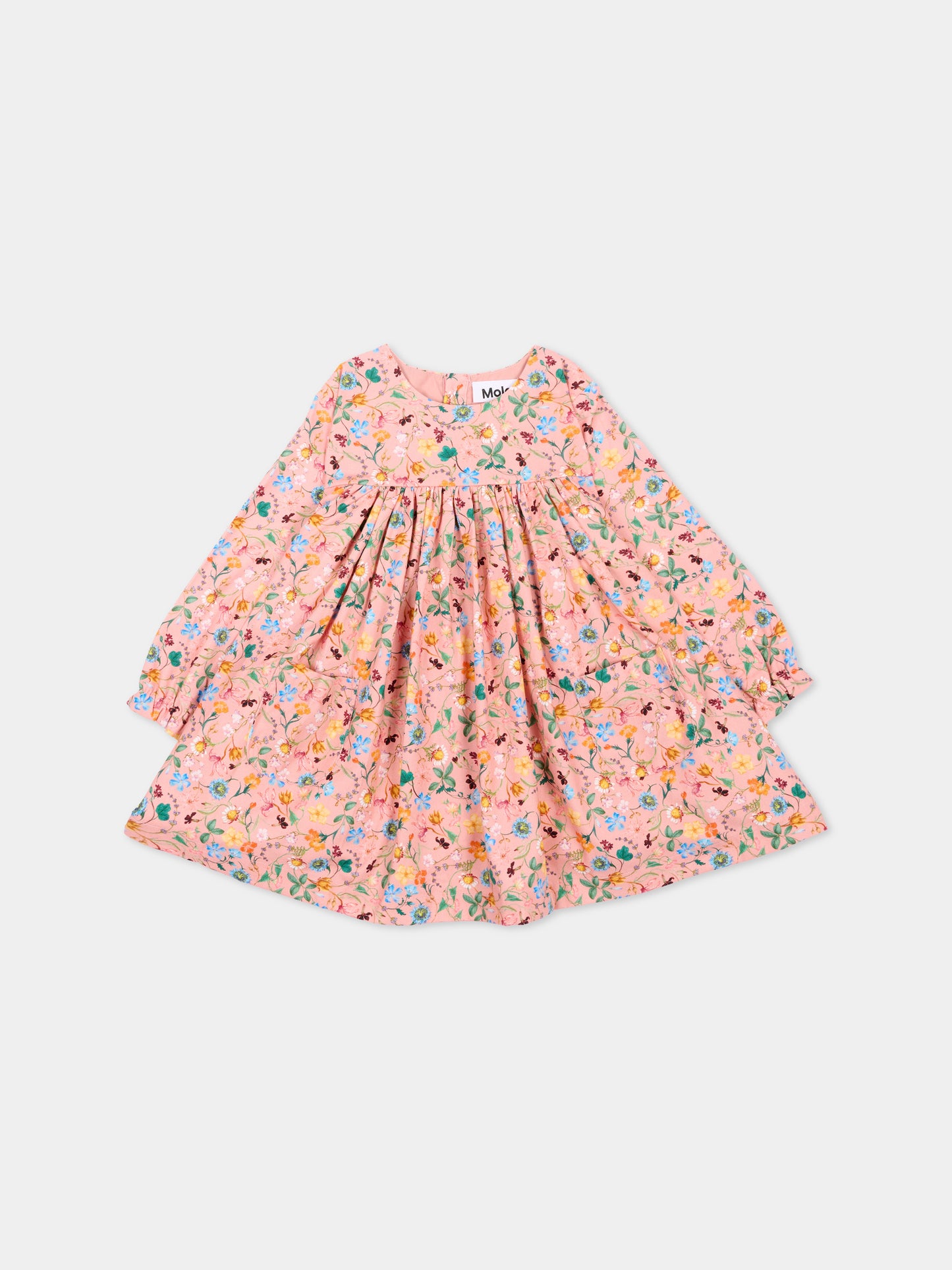 Vestito rosa Claire per neonata floreale,Molo,4W26E214 9795