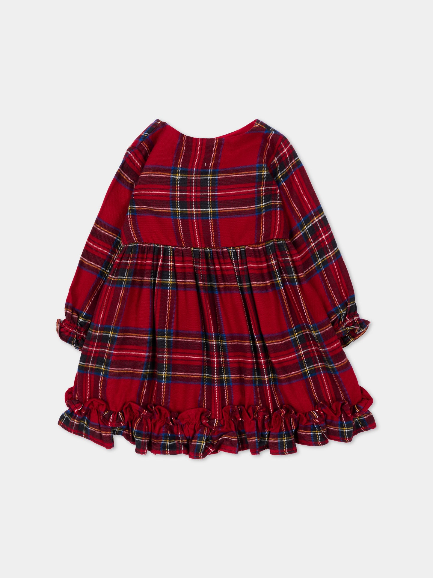 Vestito rosso Cele per neonata tartan,Molo,4W26E215 5778