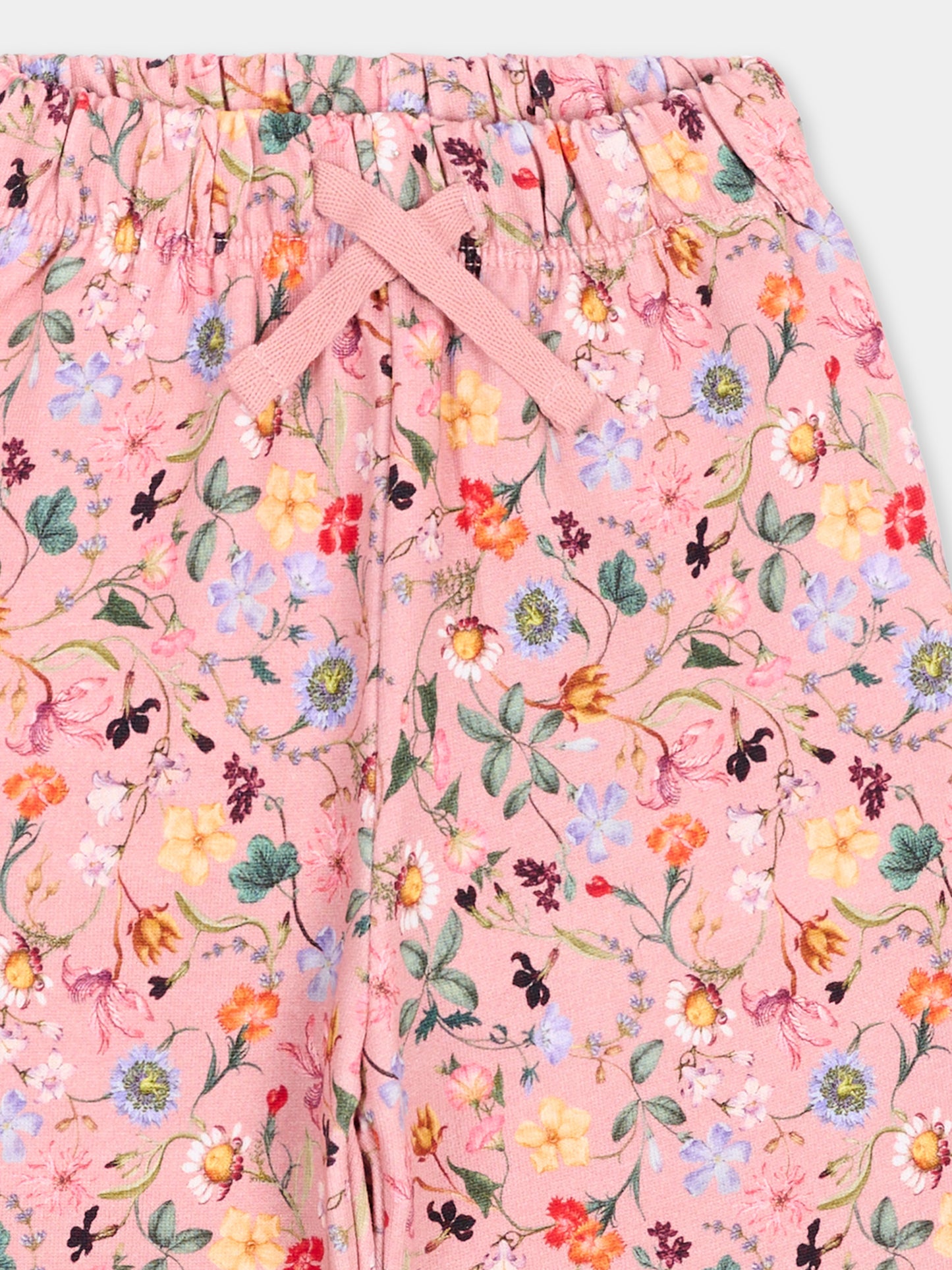Pantaloni rosa Simeon per neonata floreali,Molo,4W26I201 9796