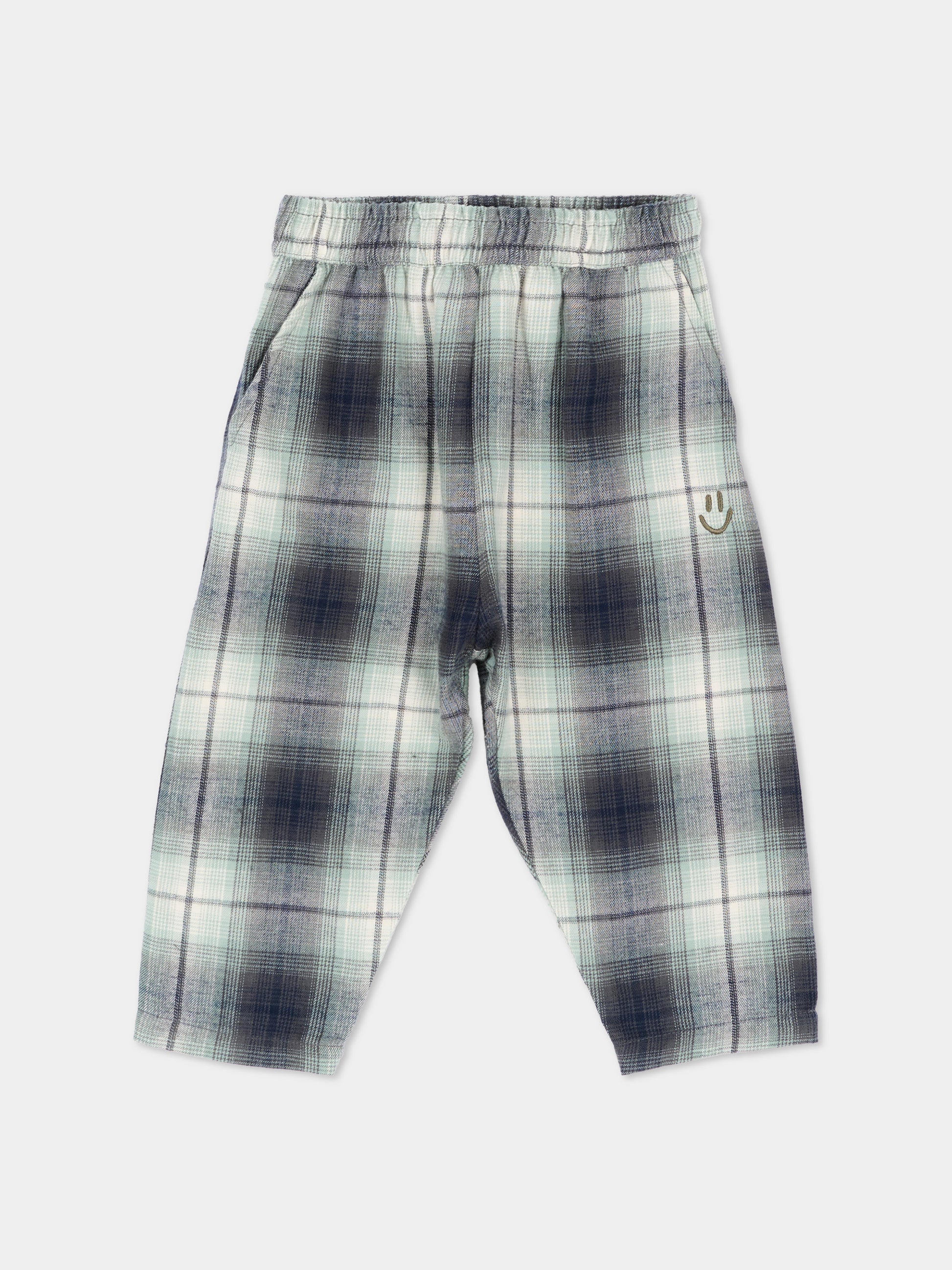 Pantalone Sois blu per neonato tartan,Molo,6W26I101 5901