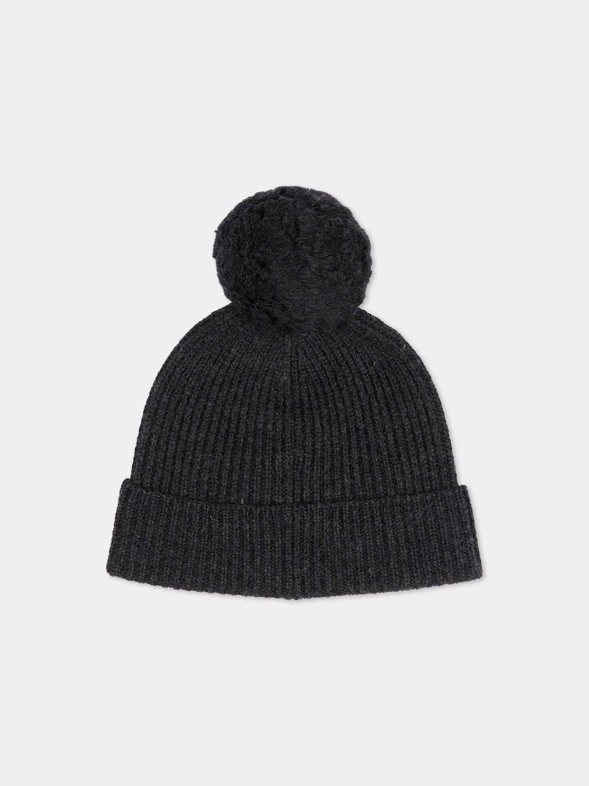 Berretto nero per bambini con logo,K-way,K31359W AZ3