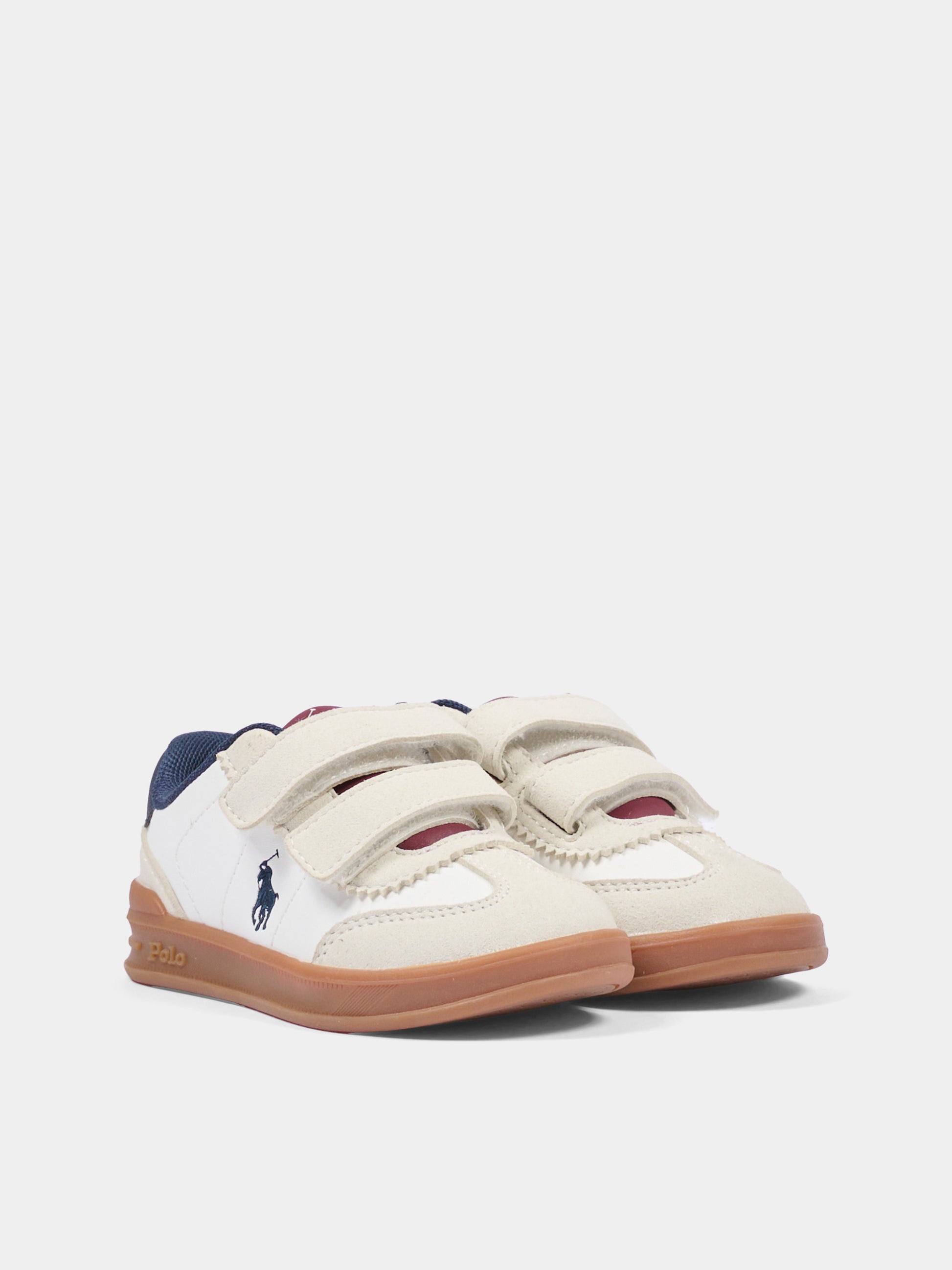 Sneakers bianche per bambino con Polo Pony,Ralph Lauren Kids,RL04949104