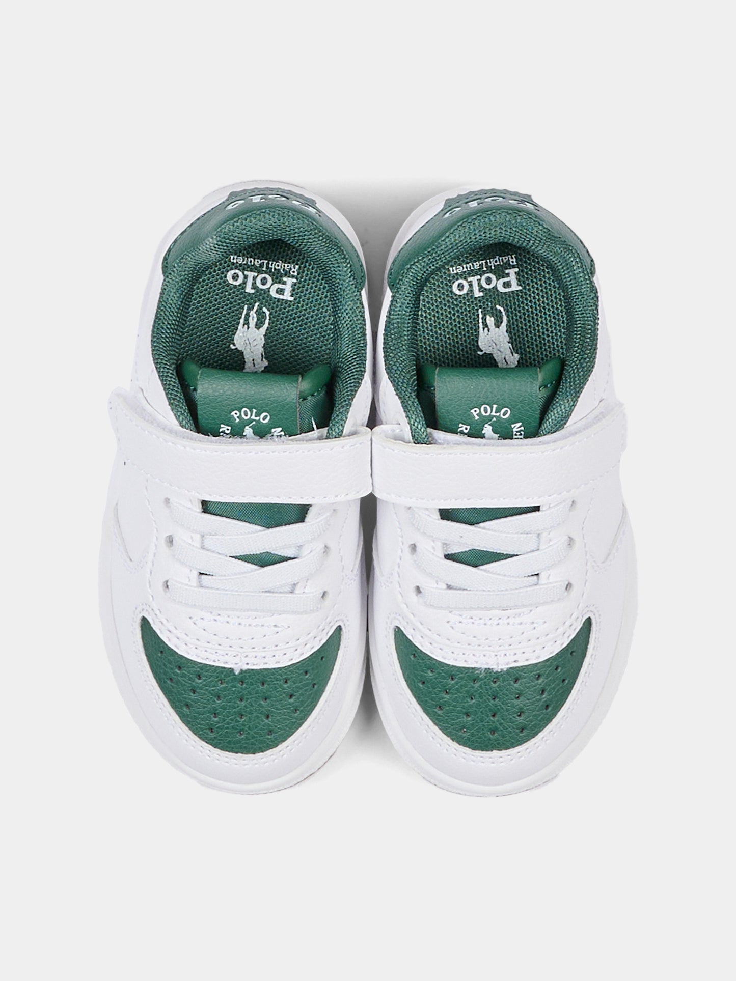 Sneakers bianche per bambino con Polo Pony,Ralph Lauren Kids,RL05549101