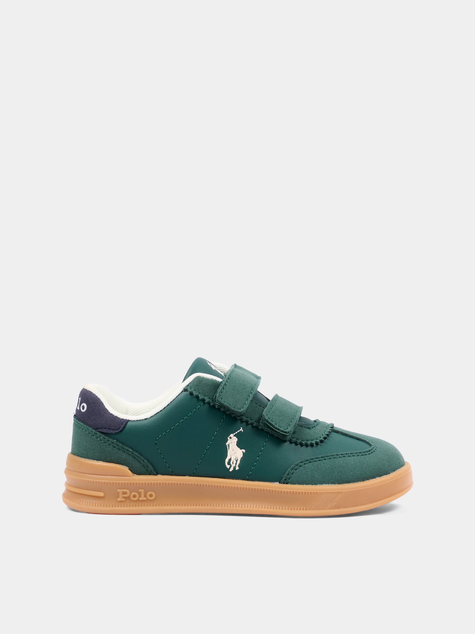Sneakers verdi per bambino con Polo Pony,Ralph Lauren Kids,RL05862301