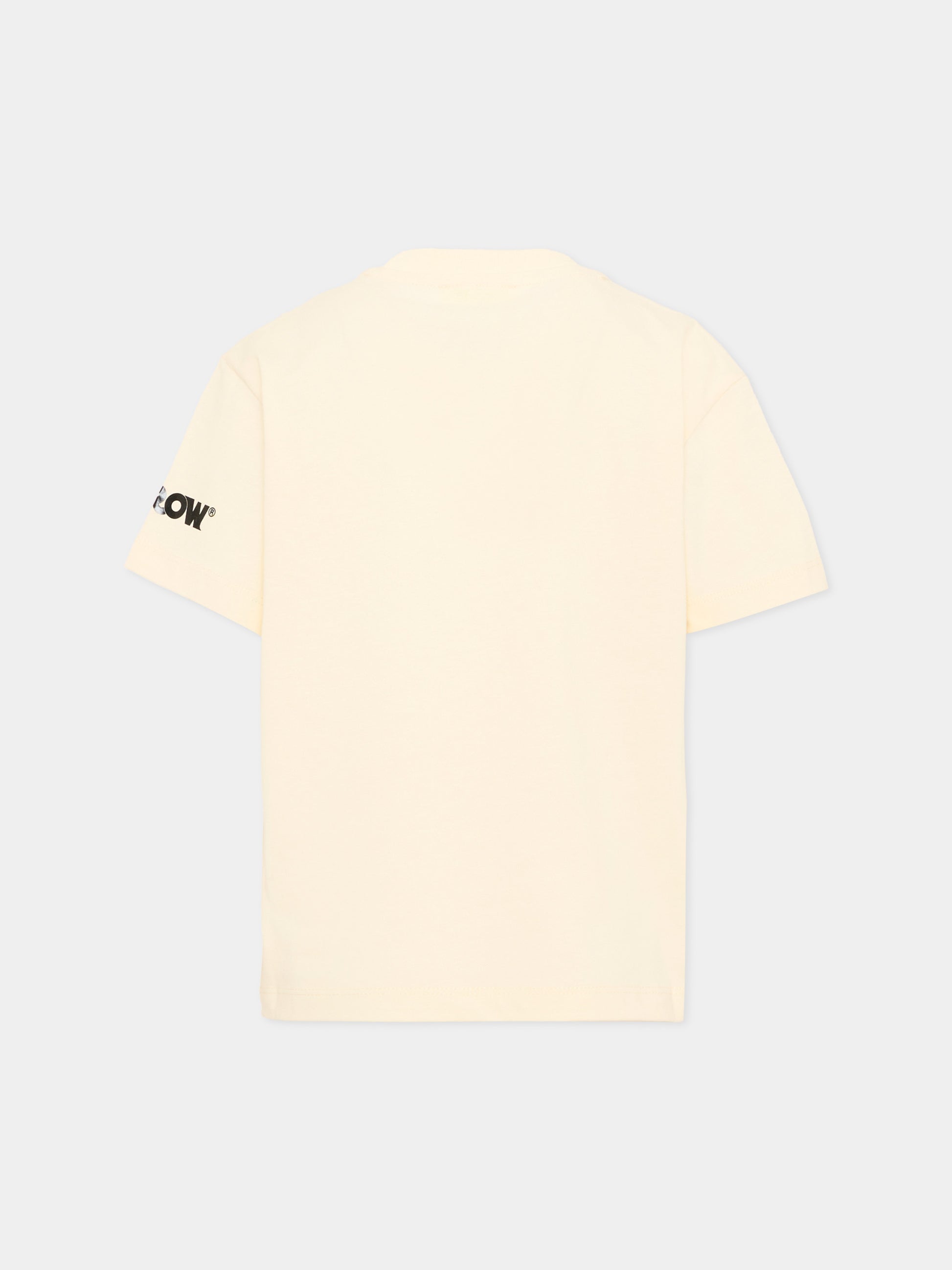 T-Shirt avorio per bambino con smile,Barrow,F6BKJBTH065 013
