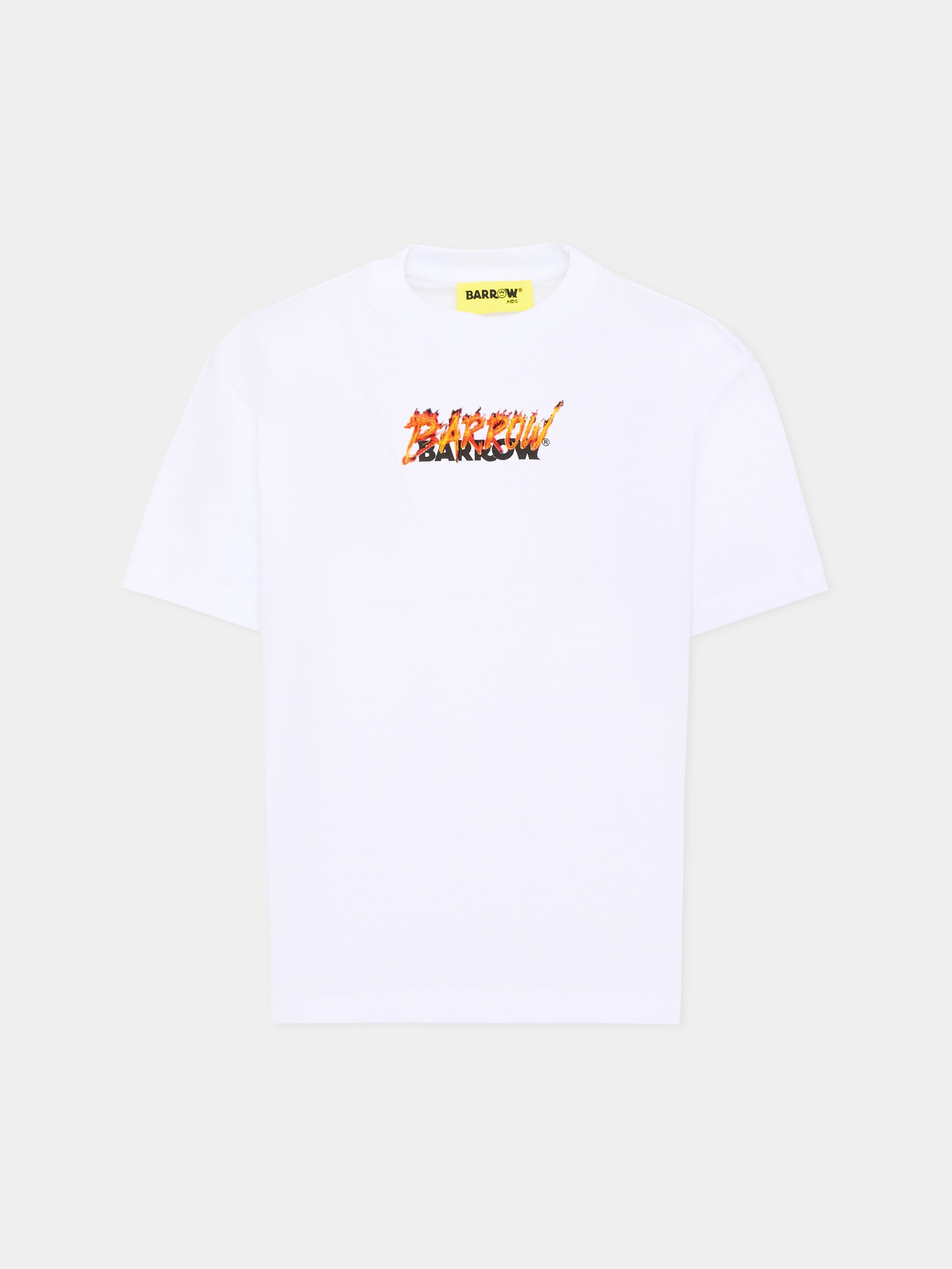 T-Shirt bianca per bambino con logo,Barrow,F6BKJBTH088 002