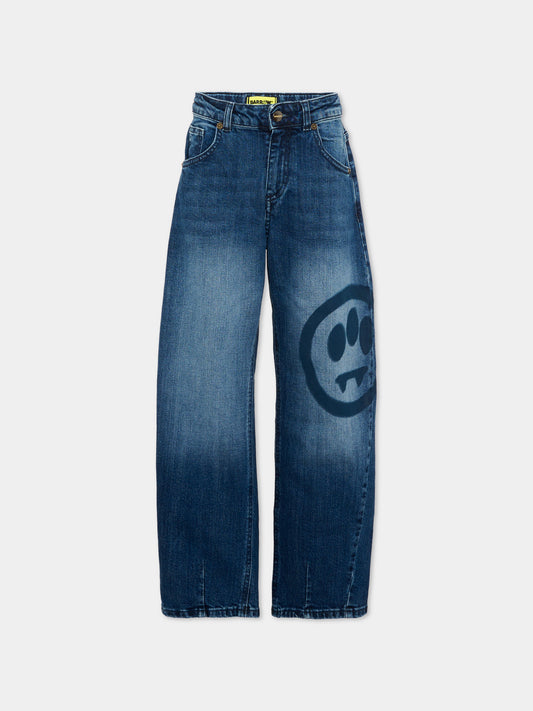 Jeans denim per bambini con smile,Barrow,F6BKJUDP051 415