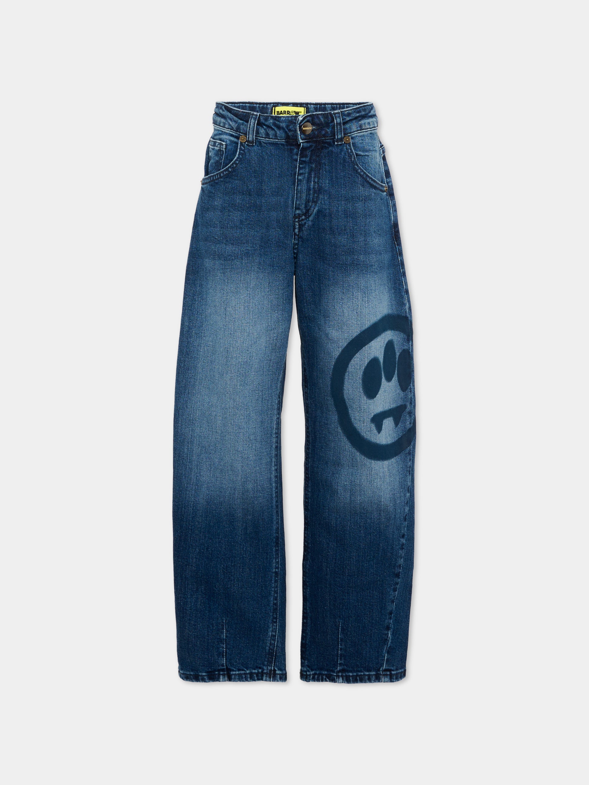 Jeans denim per bambini con smile,Barrow,F6BKJUDP051 415