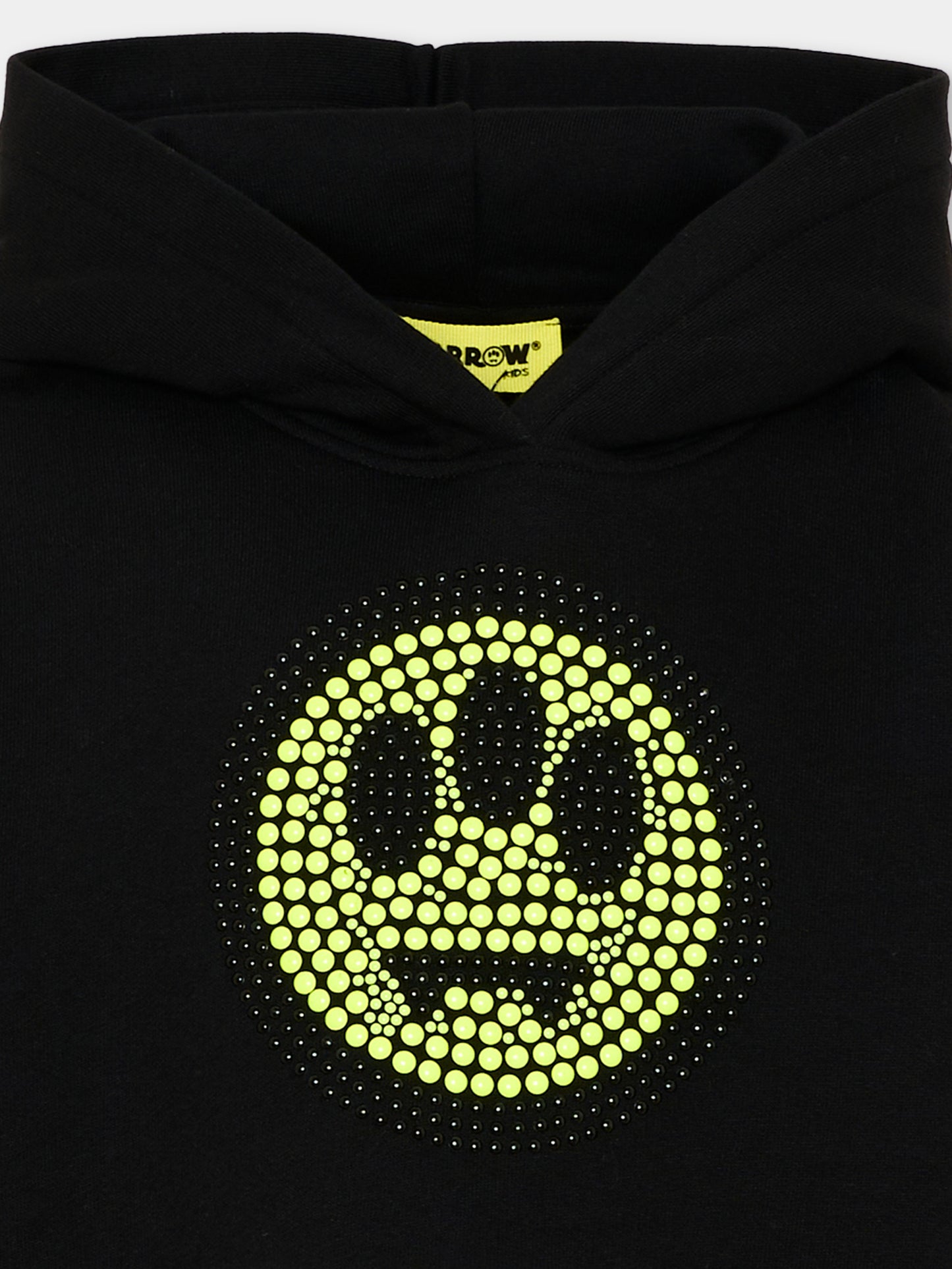Felpa nera per bambina con smile,Barrow,F6BKJGHS116 110