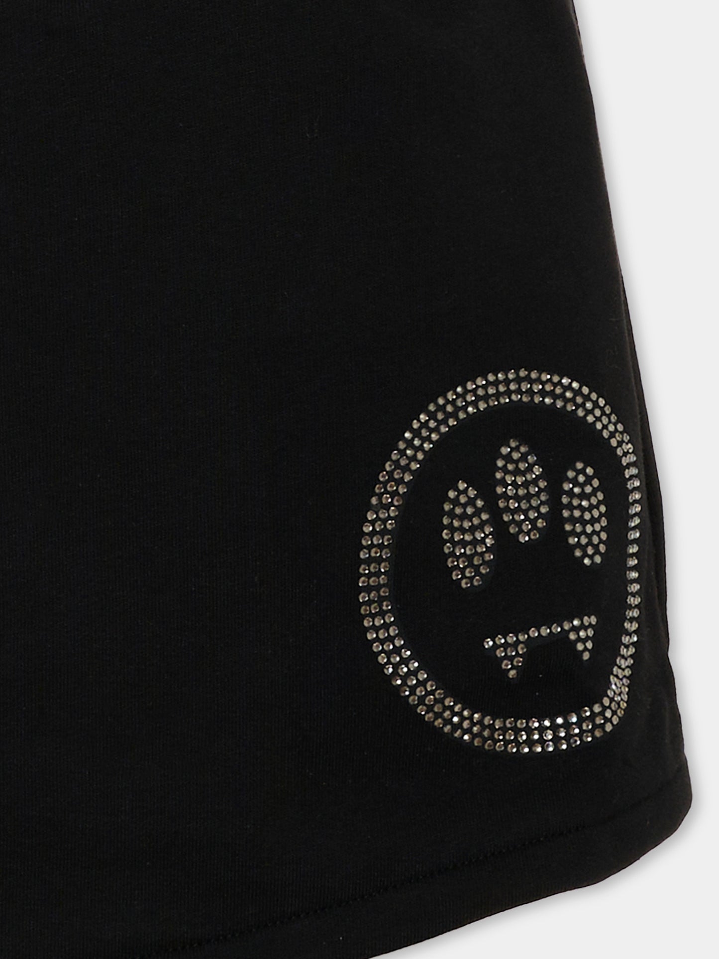 Gonna nera per bambina con logo,Barrow,F6BKJGSK146 110