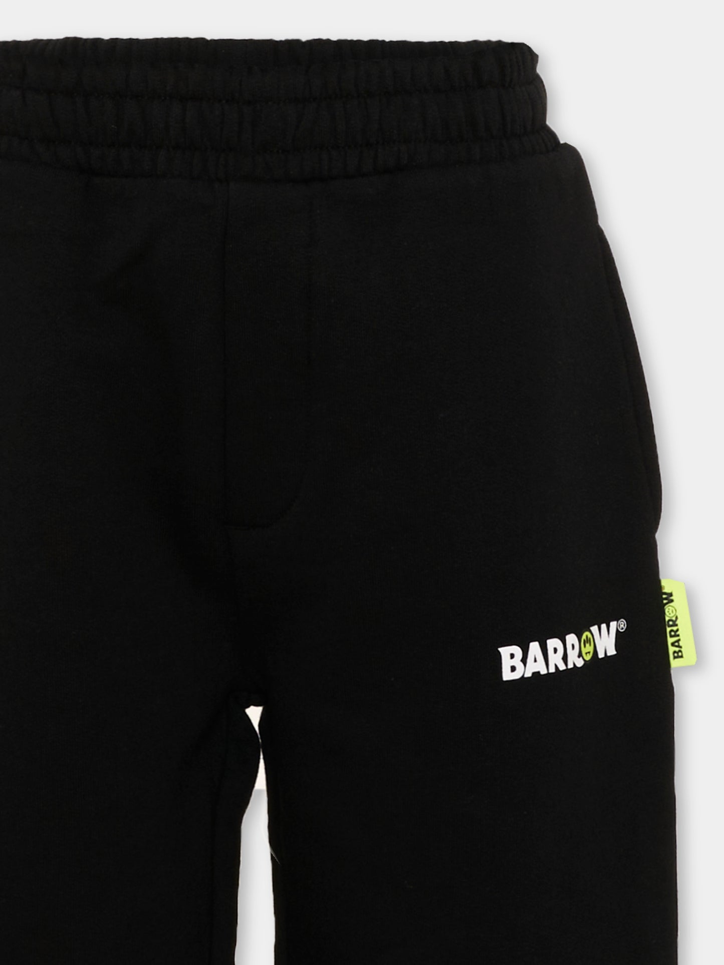 Pantalone nero per bambini con logo,Barrow,F6BKJUFP013 110