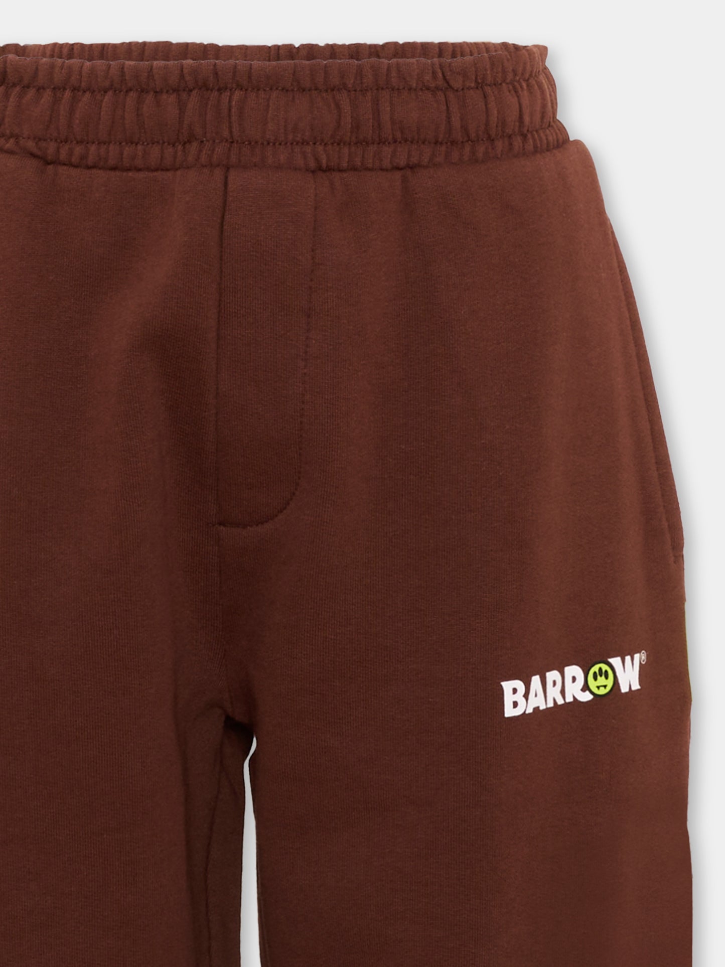 Pantalone marrone con logo,Barrow,F6BKJUFP013 408