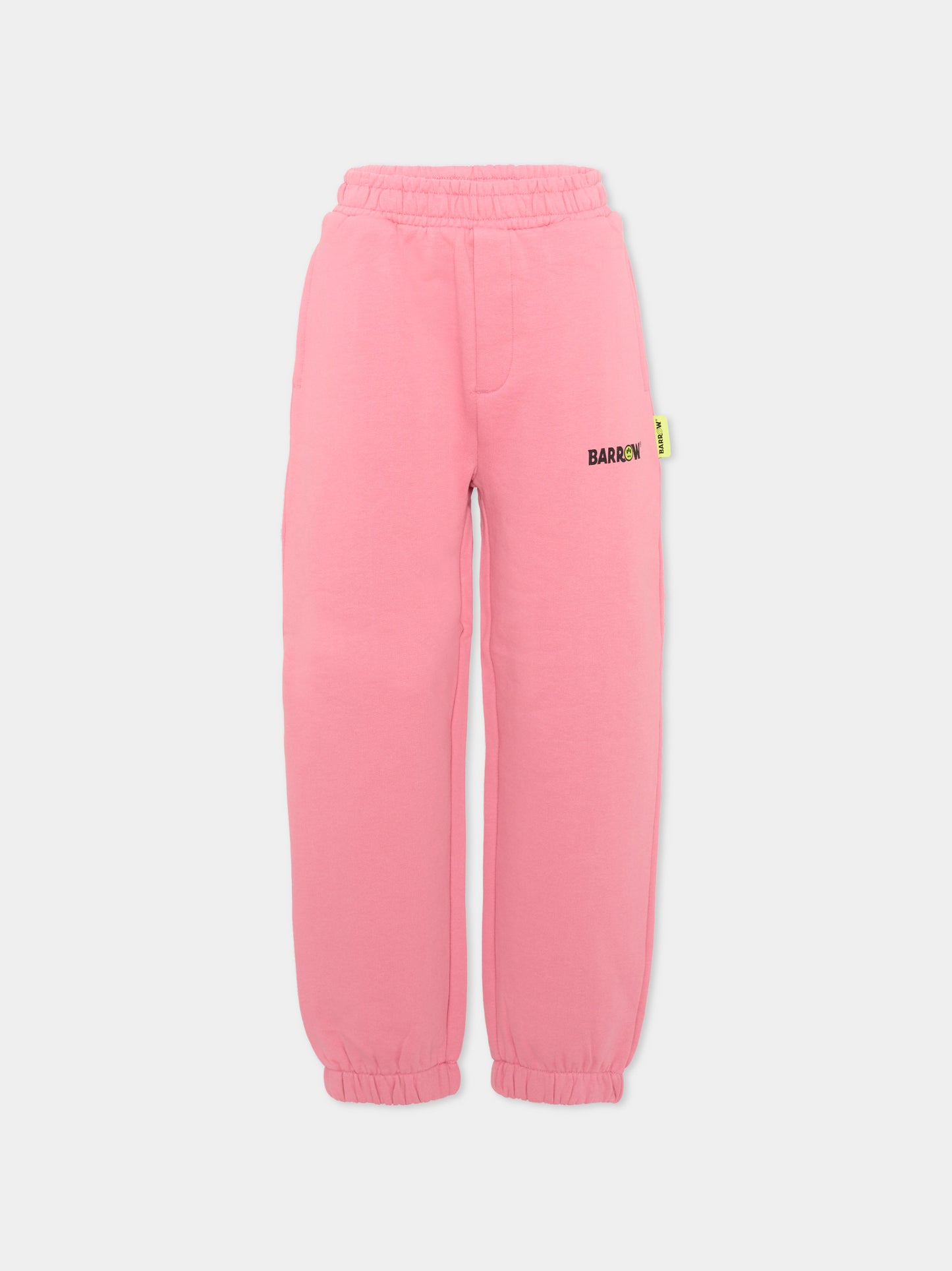 Pantalone rosa per bambina logo,Barrow,F6BKJUFP013 409