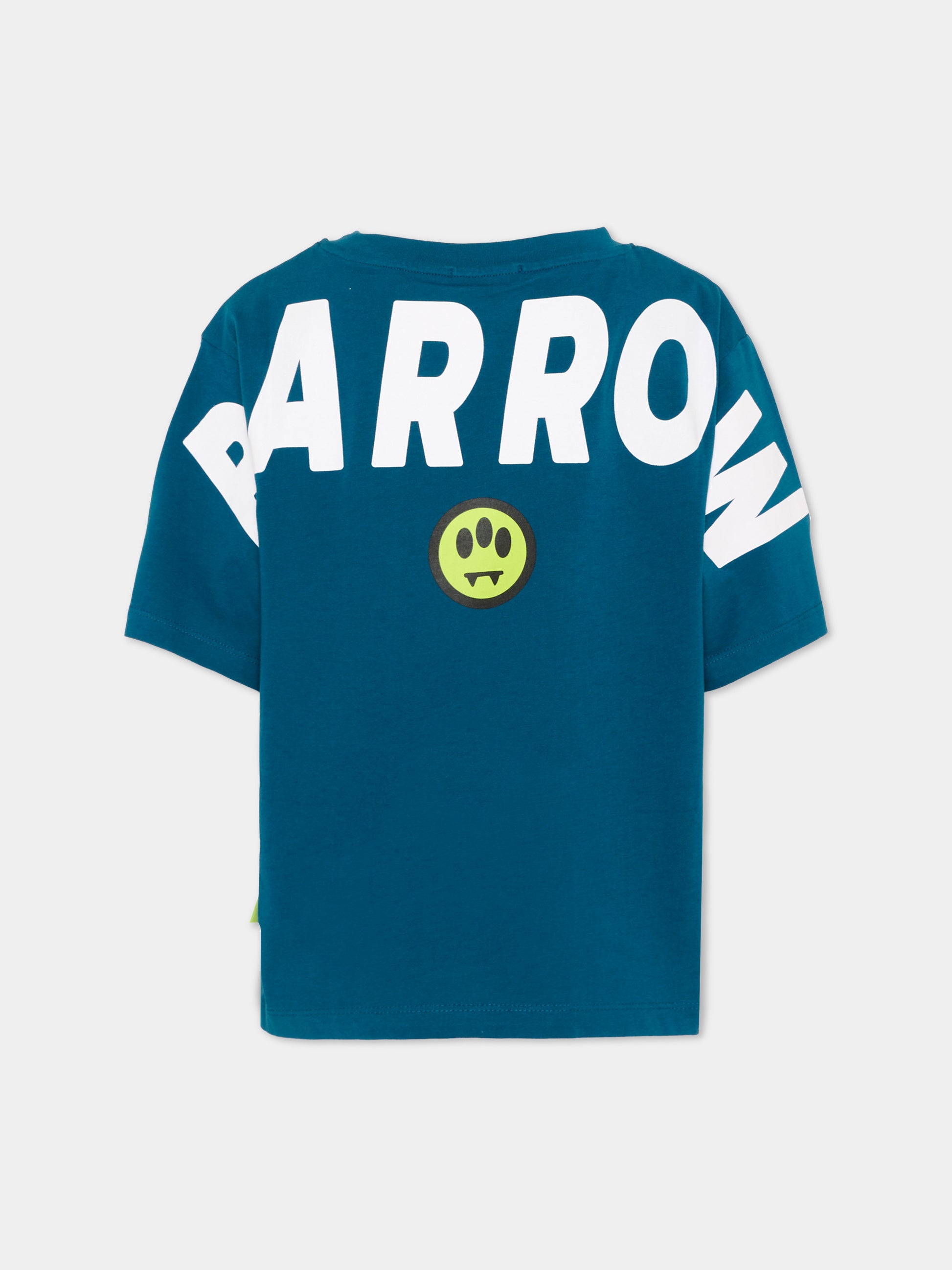 T-shirt a manica corta blu stampa logo,Barrow,F6BKJUTH012 059