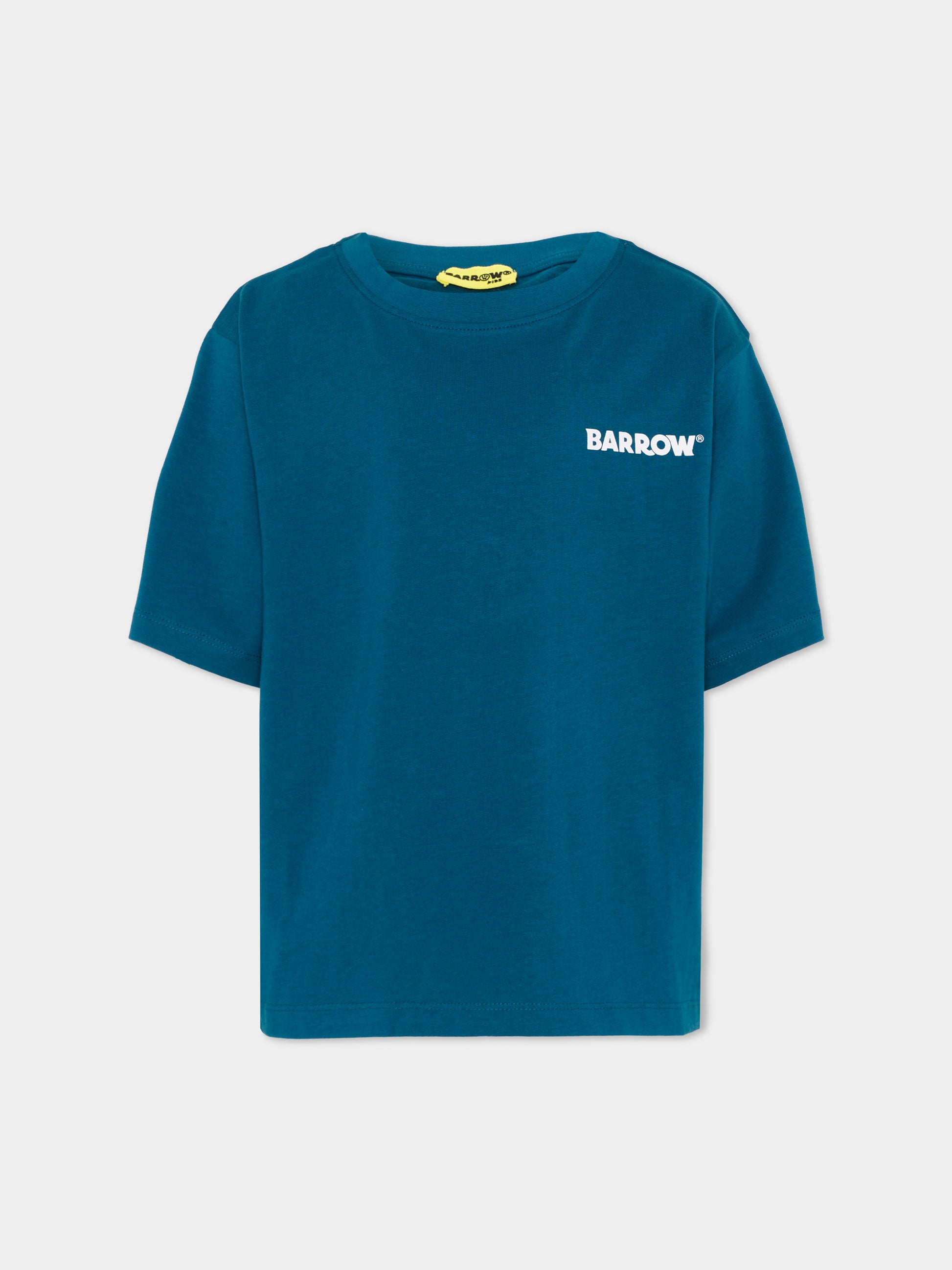 T-shirt a manica corta blu stampa logo,Barrow,F6BKJUTH012 059