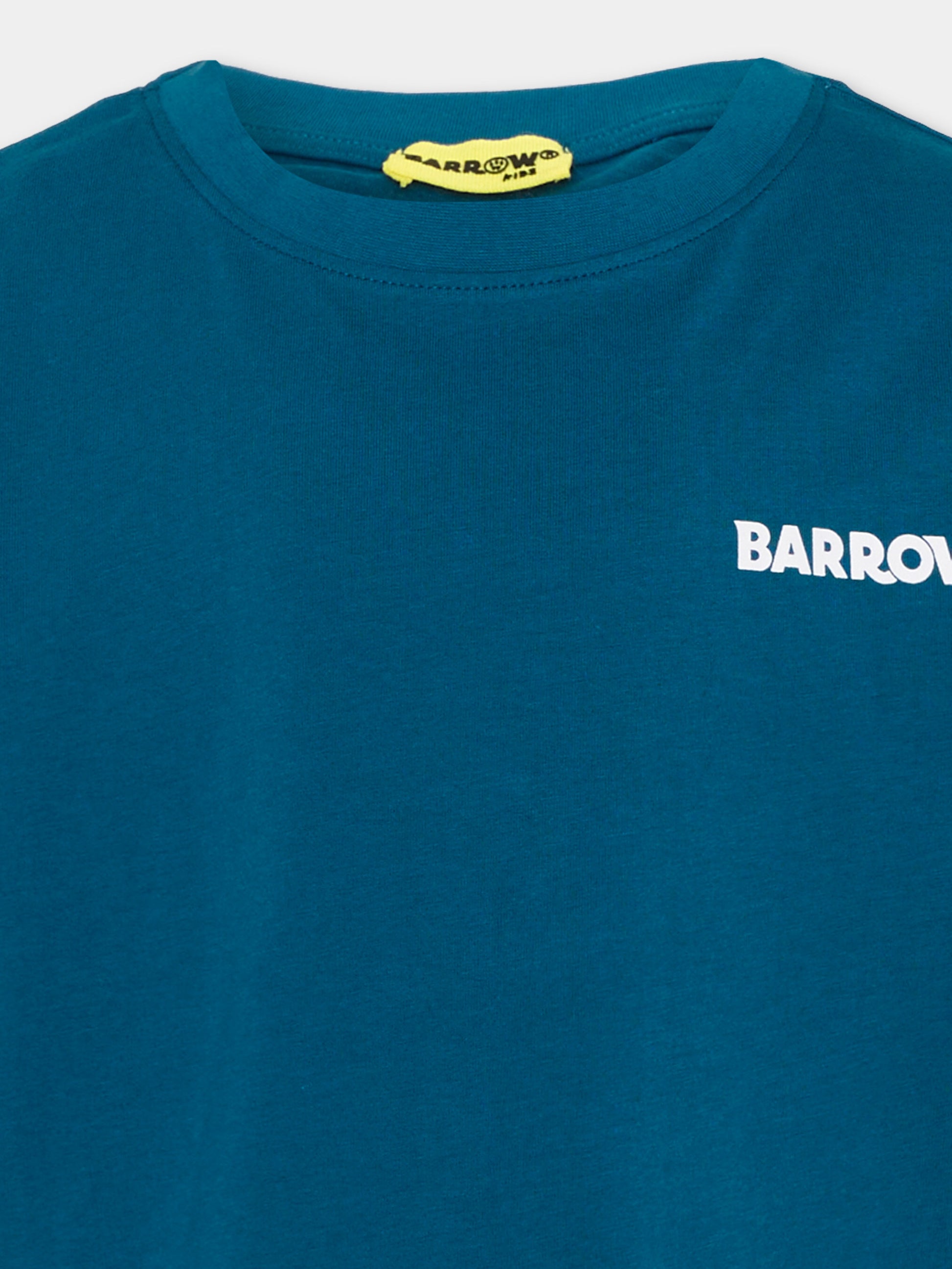 T-shirt a manica corta blu stampa logo,Barrow,F6BKJUTH012 059