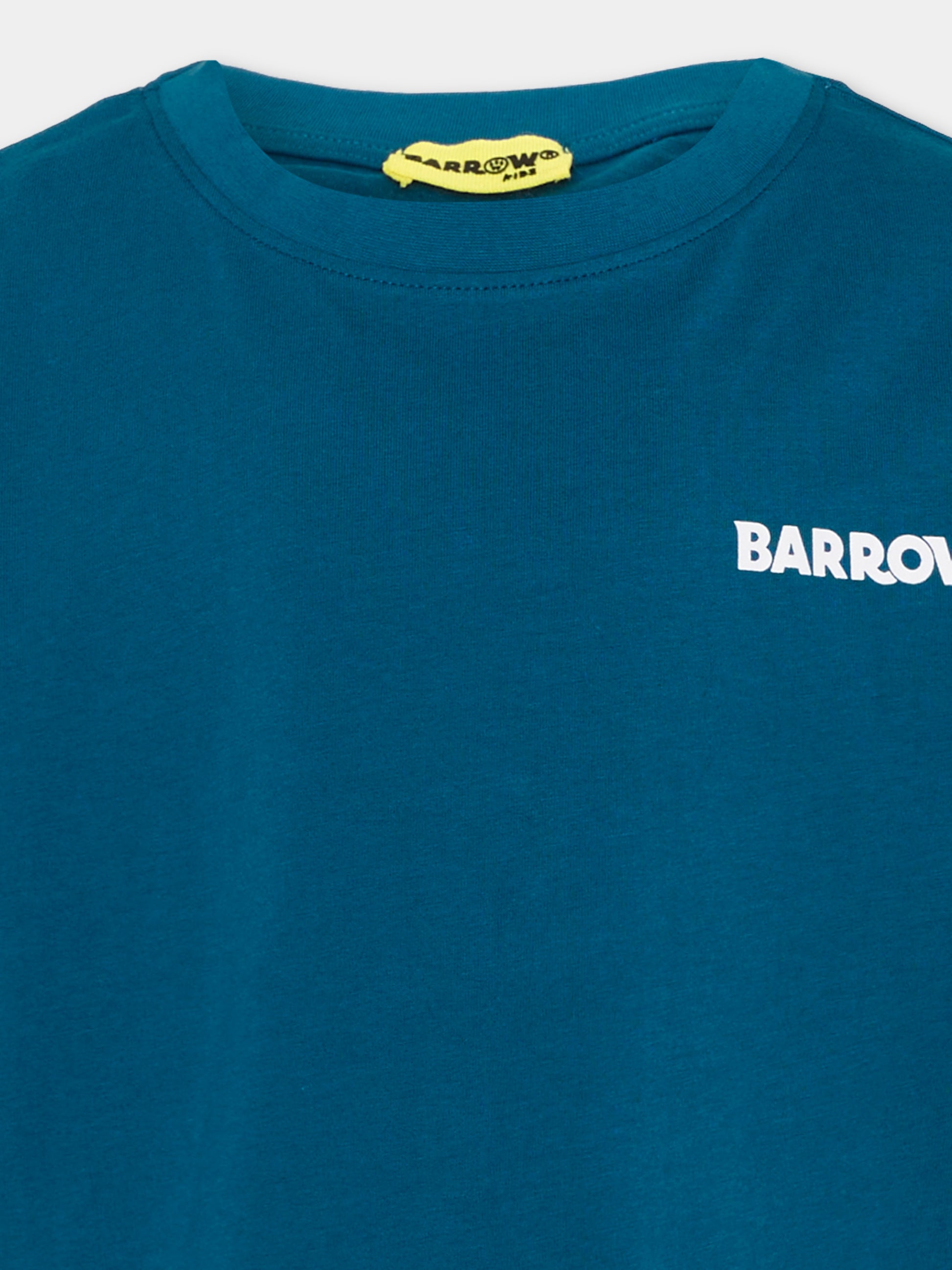 T-shirt a manica corta blu stampa logo,Barrow,F6BKJUTH012 059