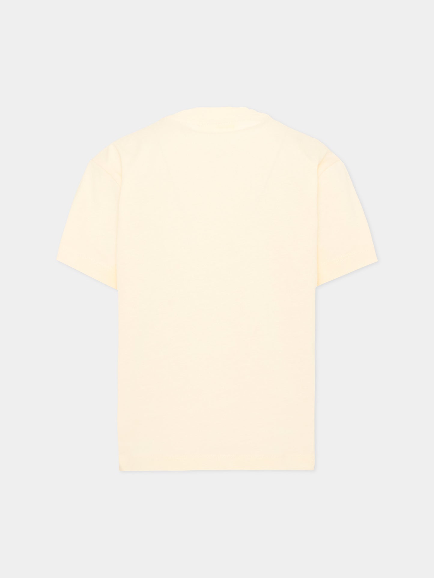 T-shirt gialla per bambini con stampa,Barrow,F6BKJUTH027 013