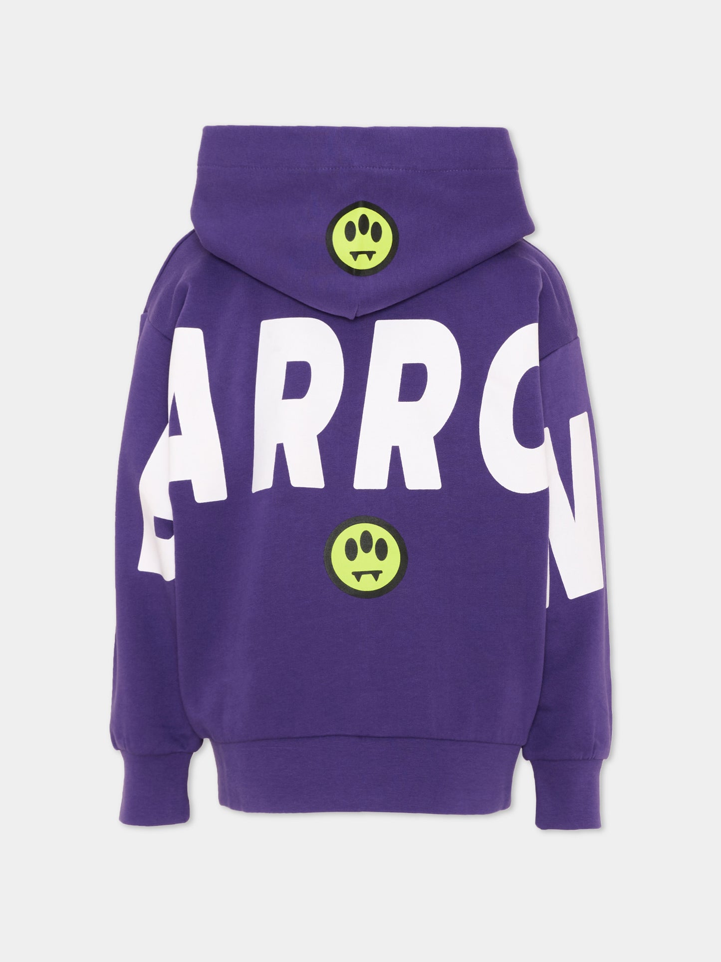 Felpa con cappuccio viola con logo,Barrow,F6BKJUZH017 410