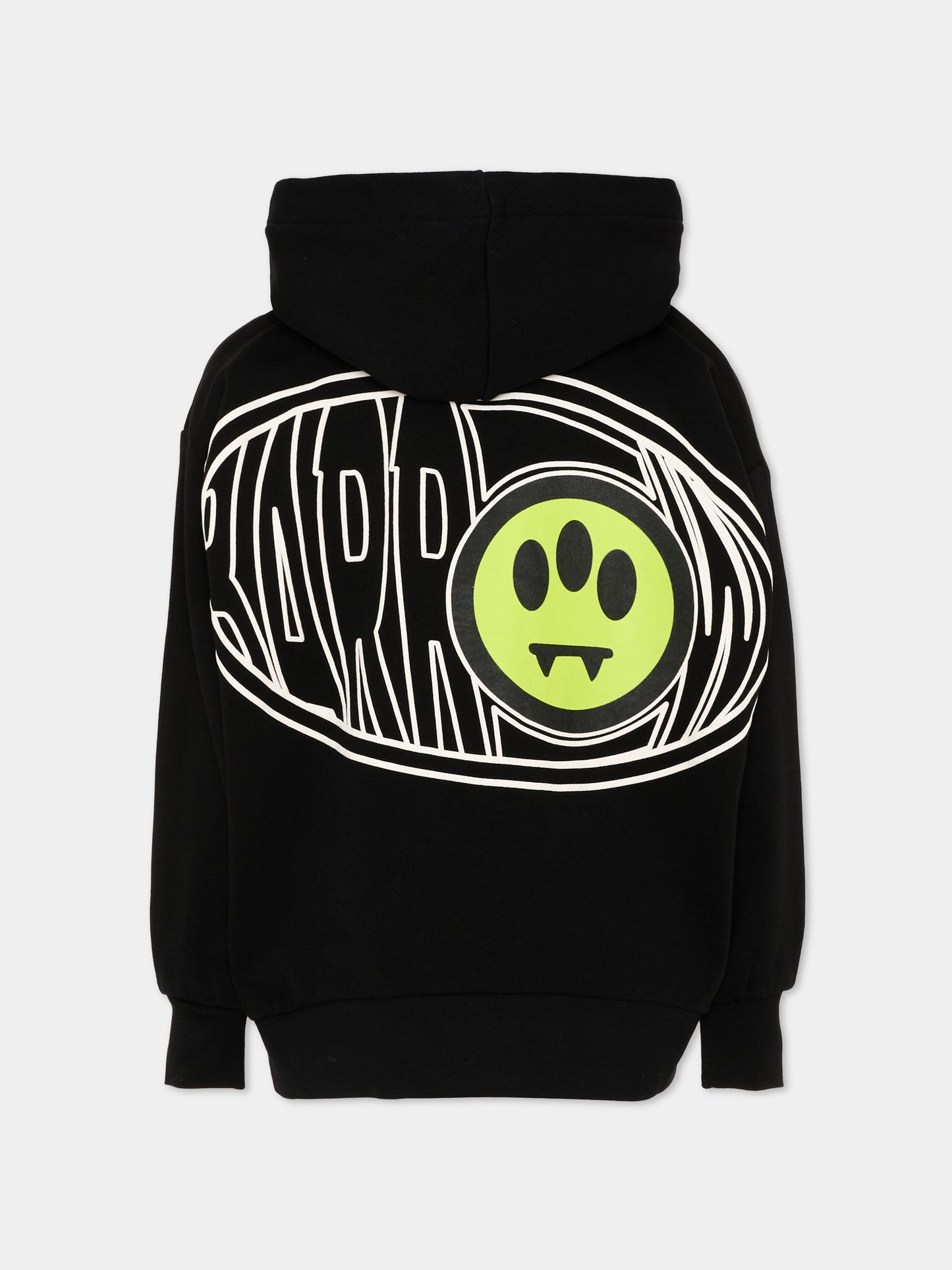Felpa con cappuccio nera con logo,Barrow,F6BKJUZH061 110