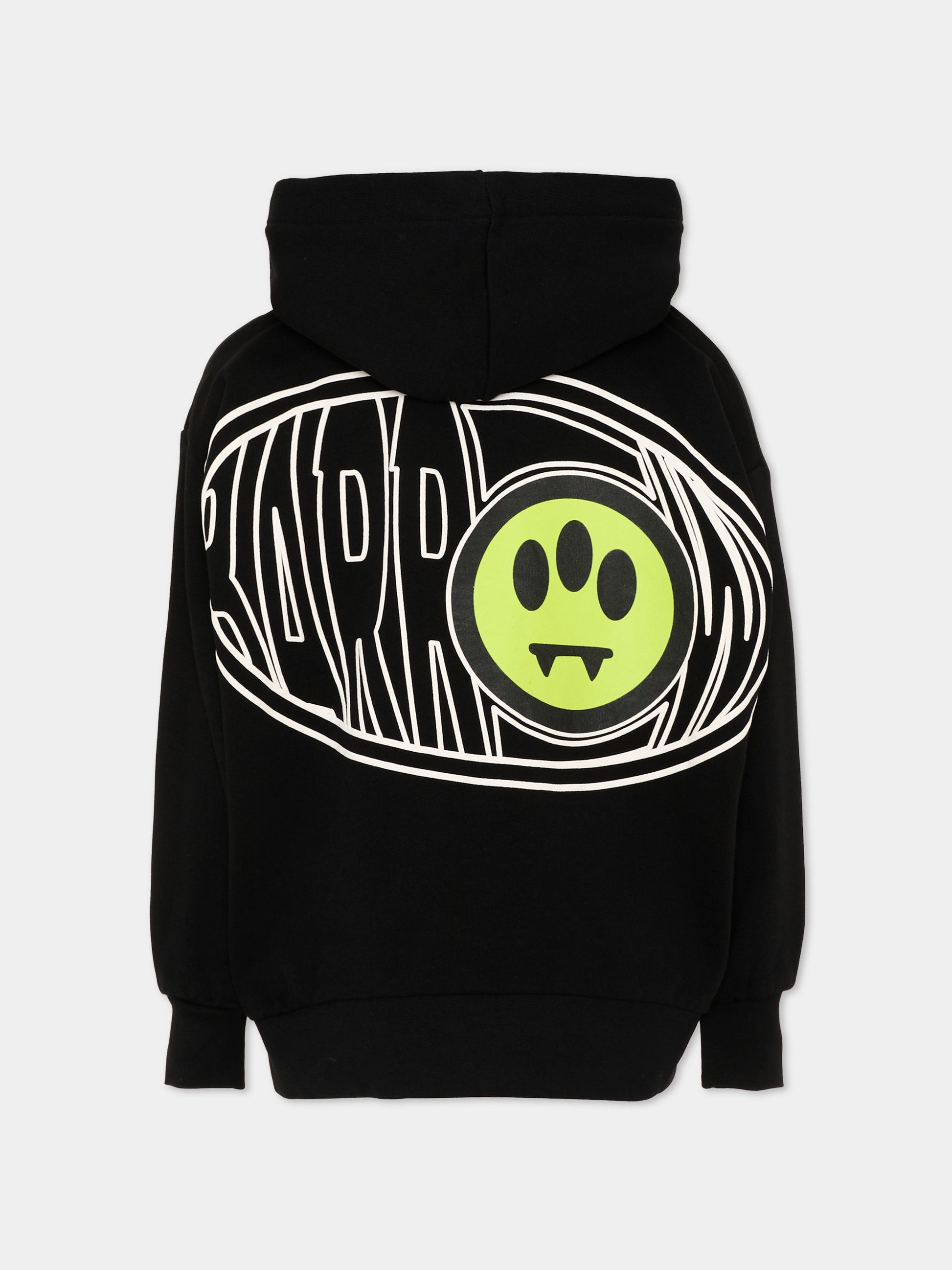 Felpa con cappuccio nera con logo,Barrow,F6BKJUZH061 110