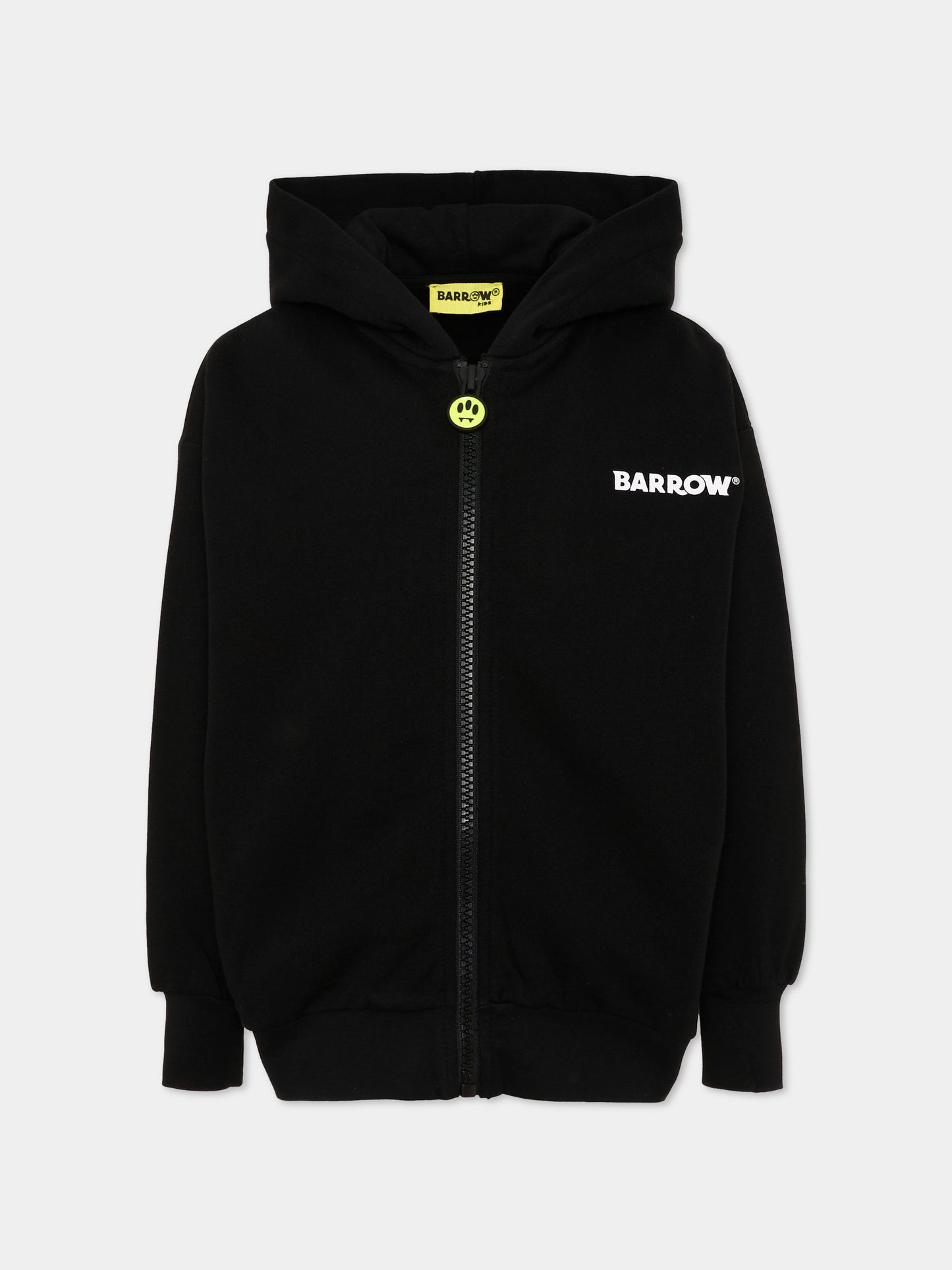 Felpa con cappuccio nera con logo,Barrow,F6BKJUZH061 110