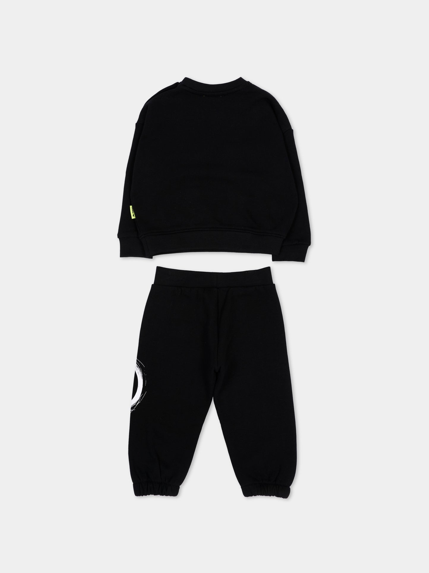 Completo sportivo lungo nero con stampa,Barrow,F6BKNBSF186 110