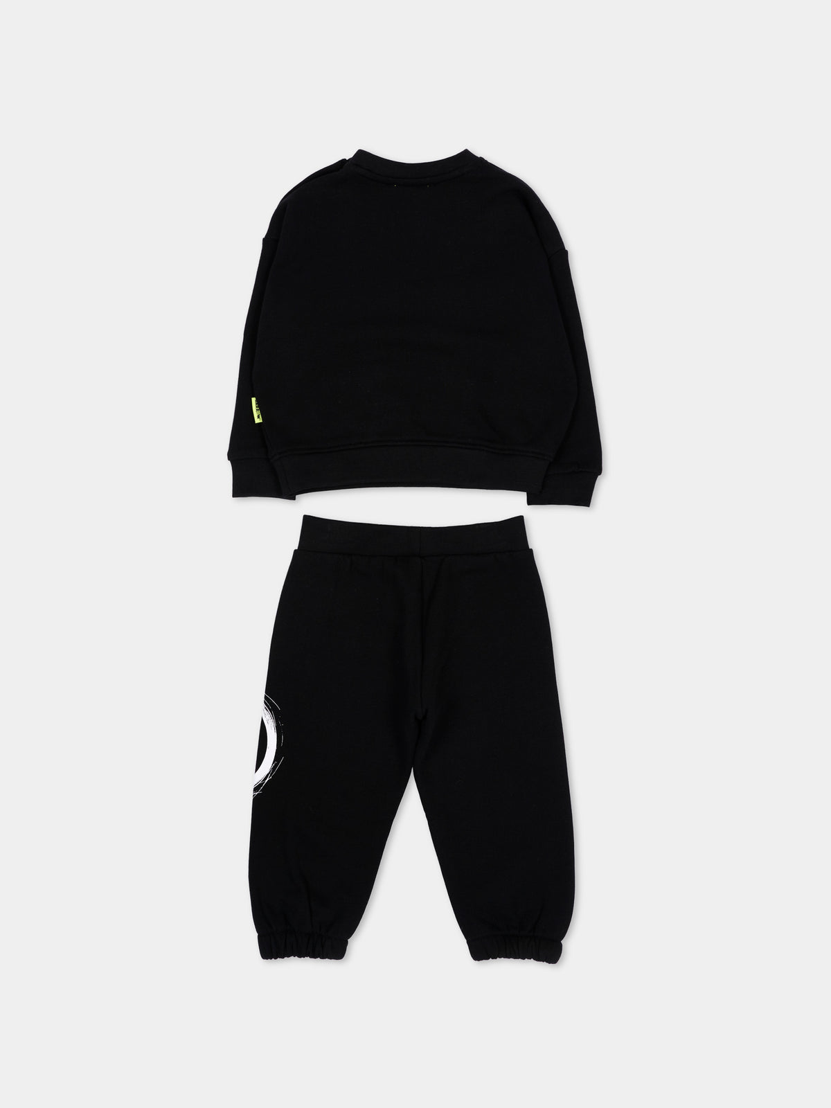 Completo sportivo lungo nero con stampa,Barrow,F6BKNBSF186 110