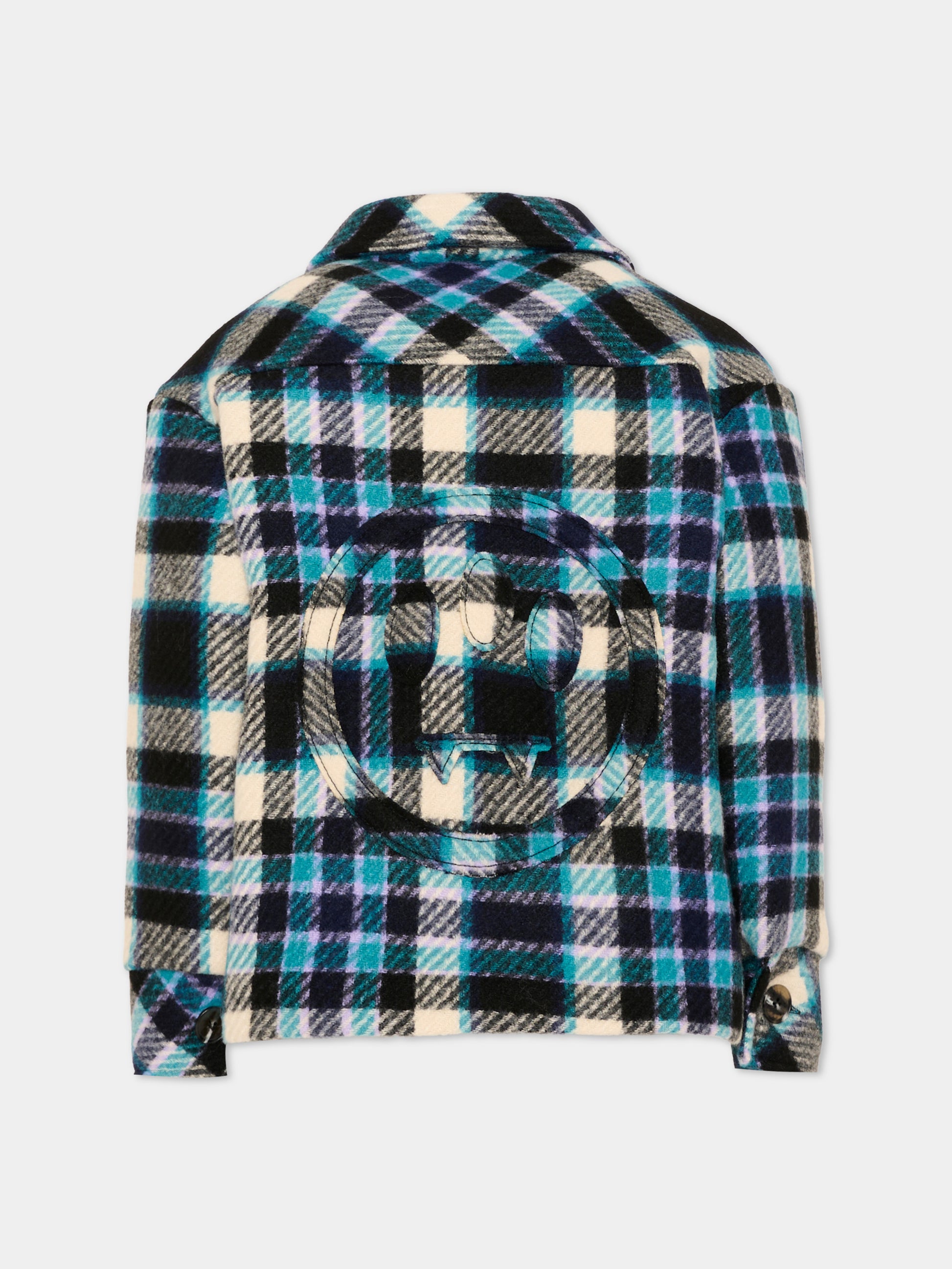 Giubbotto blu per bambino tartan,Barrow,F6BKJBJK064 200