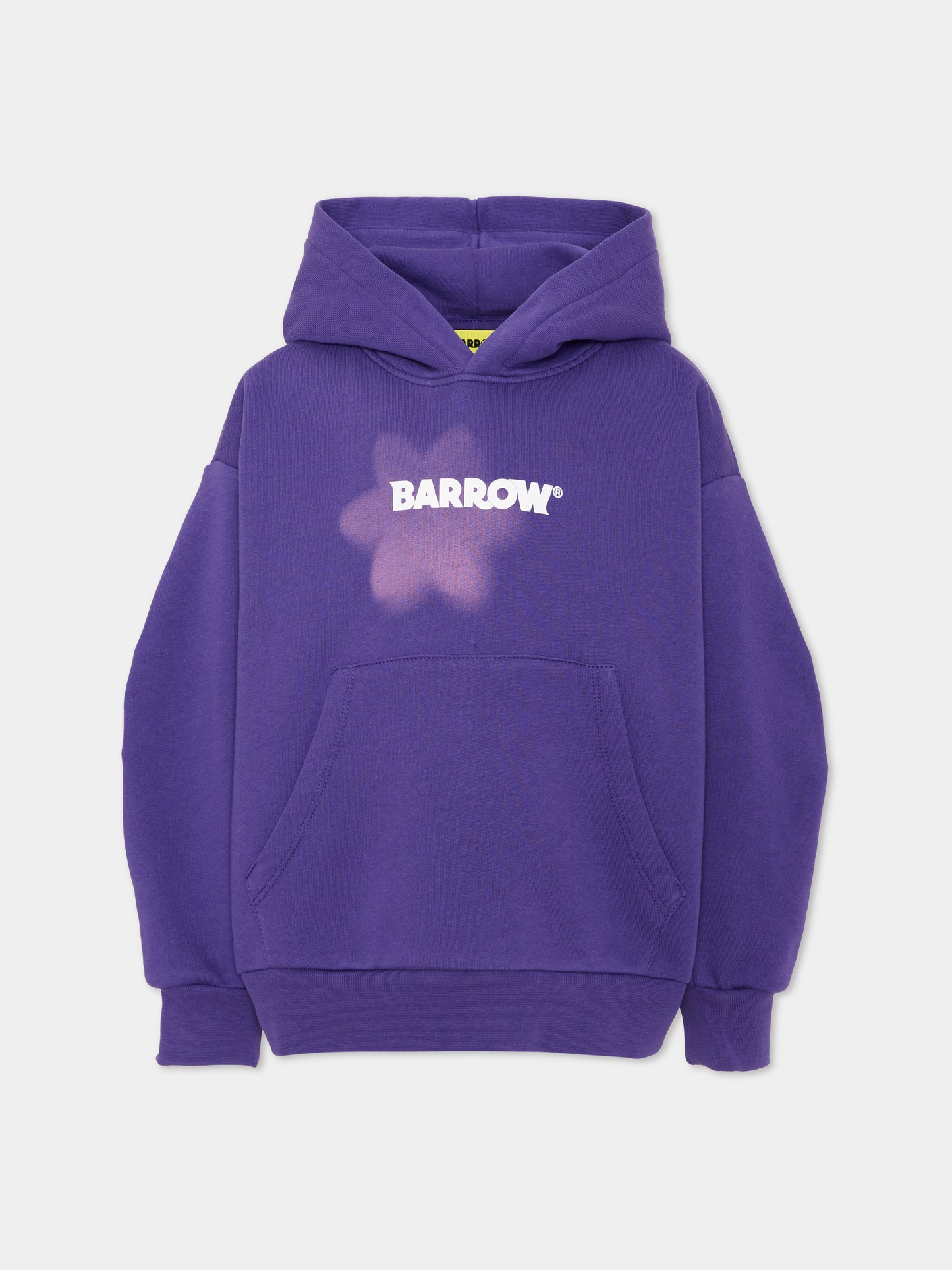 Felpa viola per bambina con logo,Barrow,F6BKJGHS171 410
