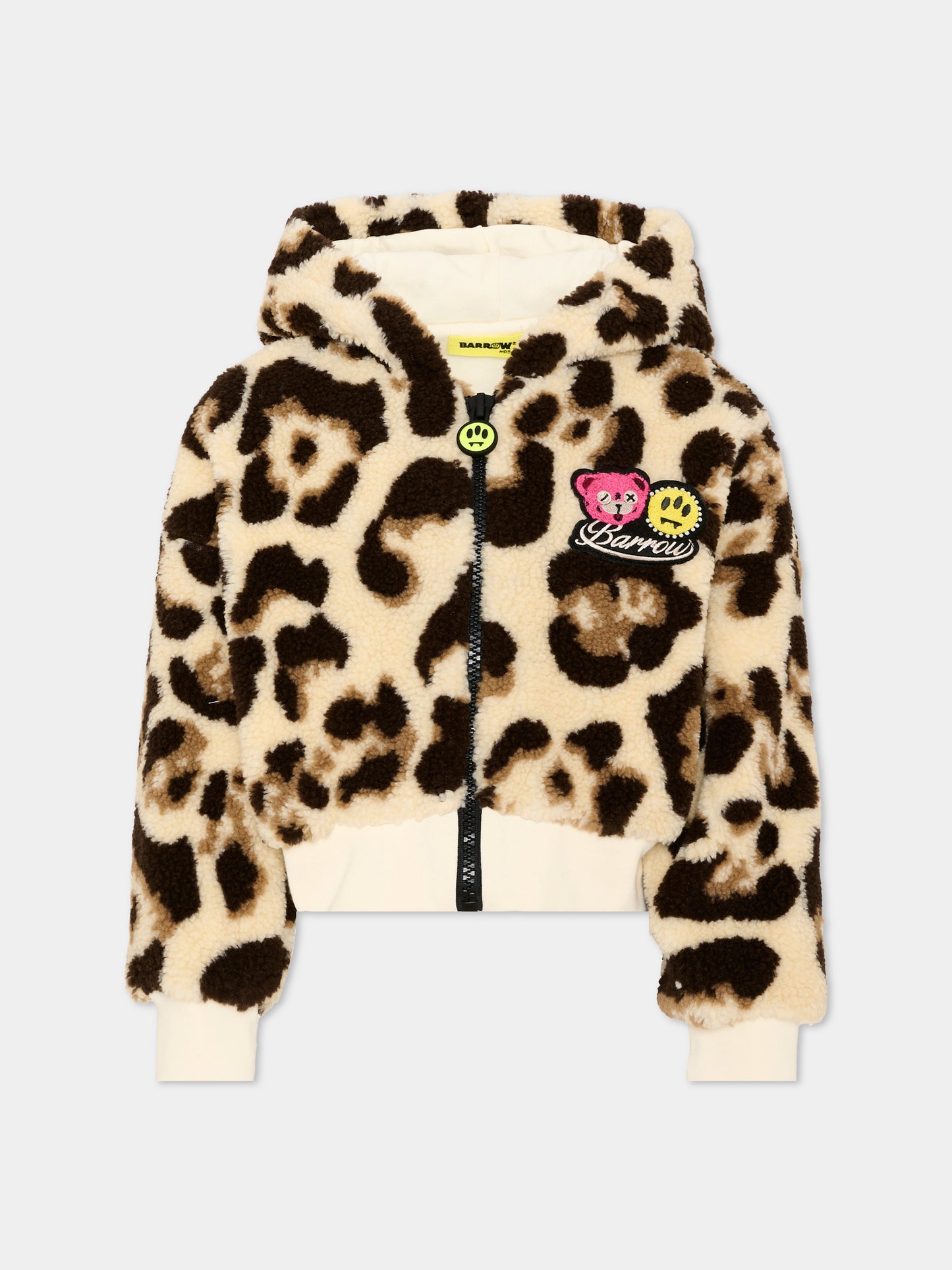 Ecopelliccia multicolor animalier per bambina con logo,Barrow,F6BKJGJK126 200