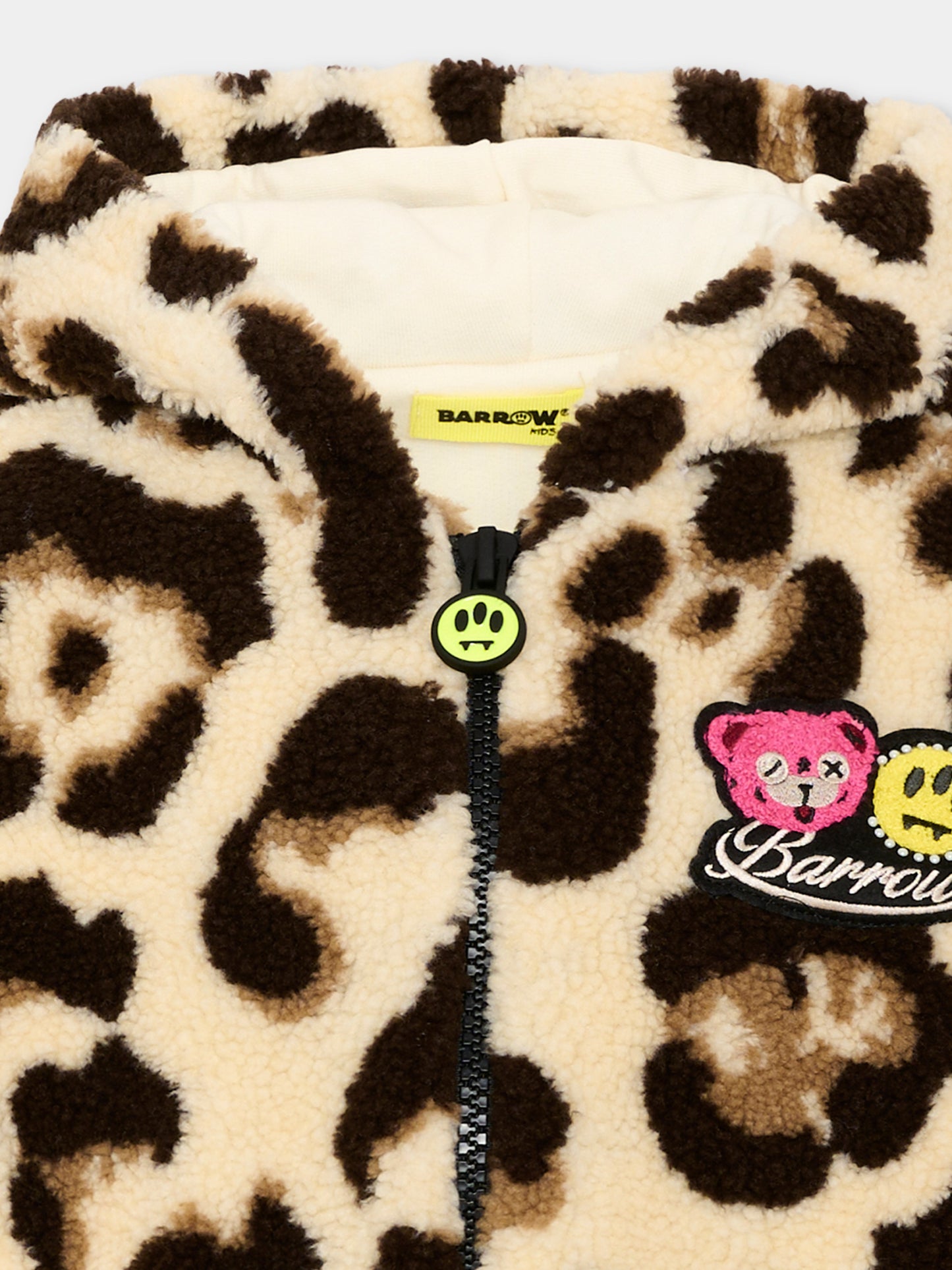 Ecopelliccia multicolor animalier per bambina con logo,Barrow,F6BKJGJK126 200