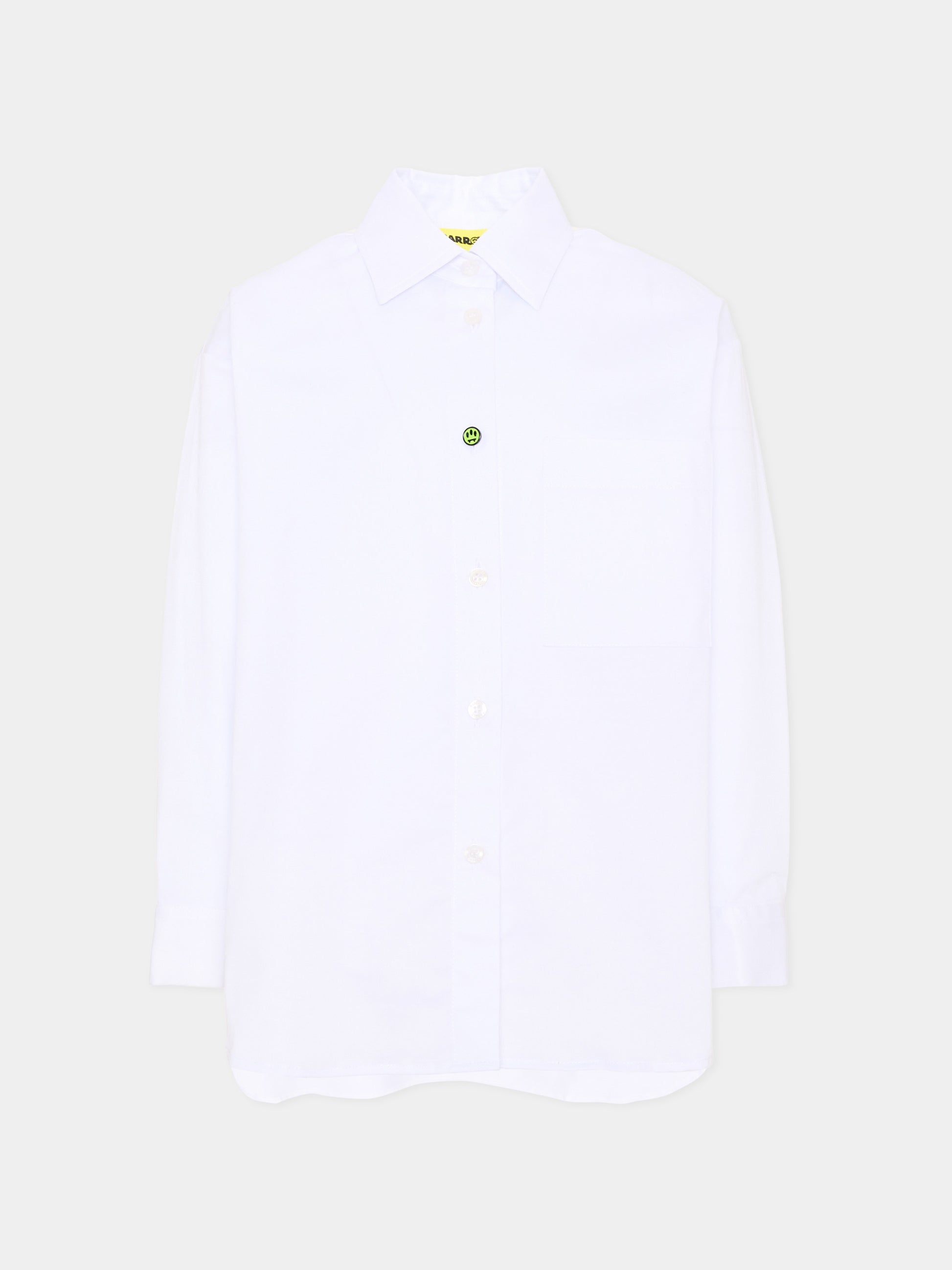 Camicia bianca per bambina con logo,Barrow,F6BKJGSI128 002