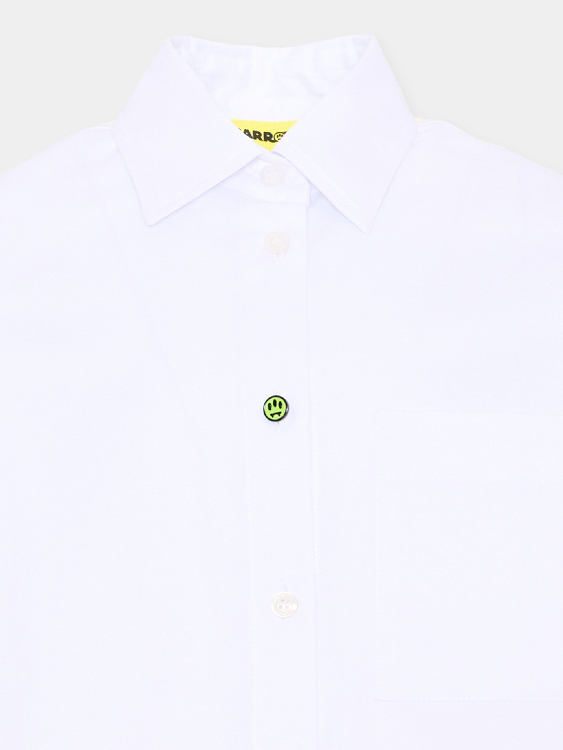 Camicia bianca per bambina con logo,Barrow,F6BKJGSI128 002