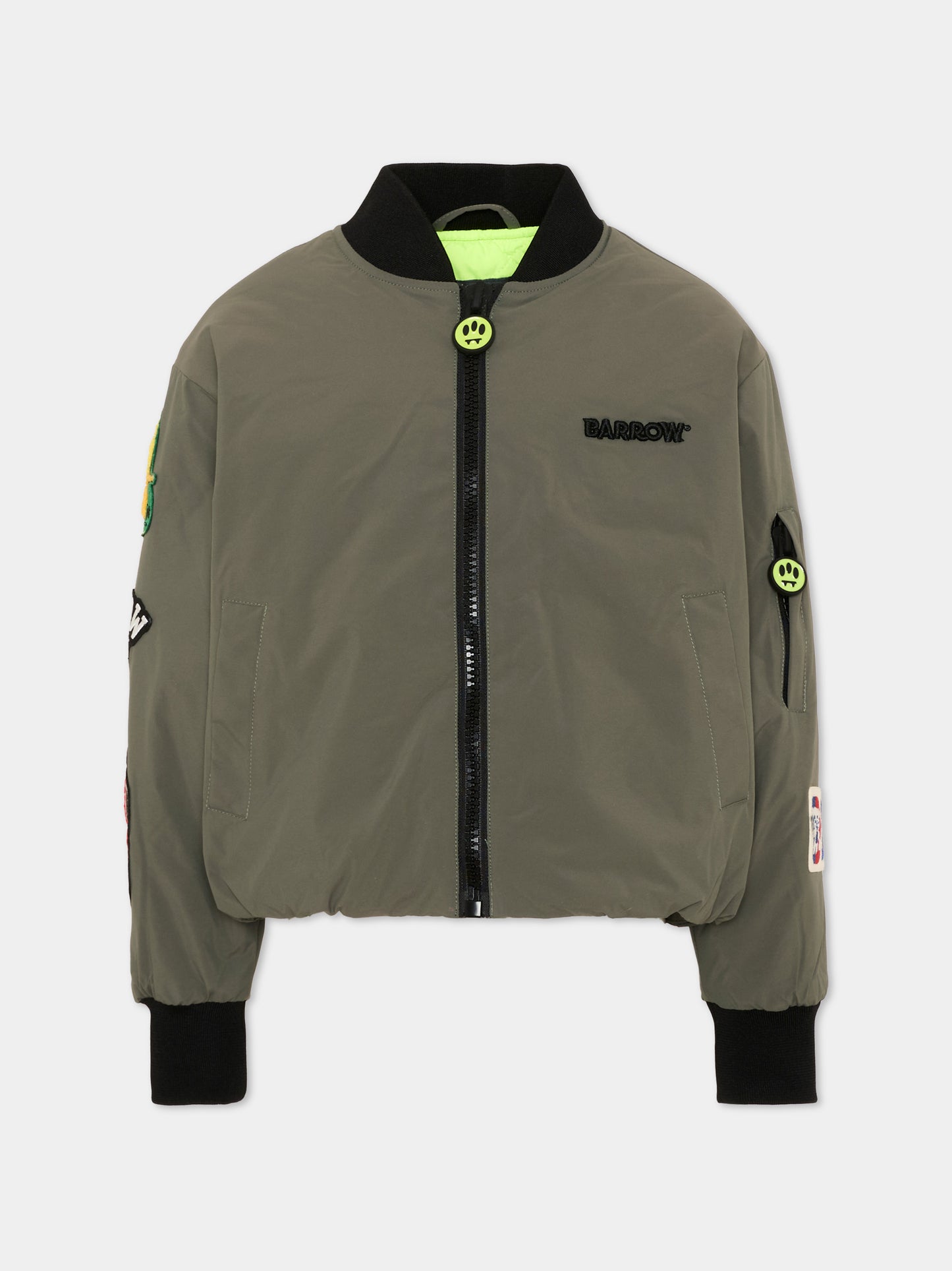 Bomber verde per bambini con stampa,Barrow,F6BKJUBO005 082