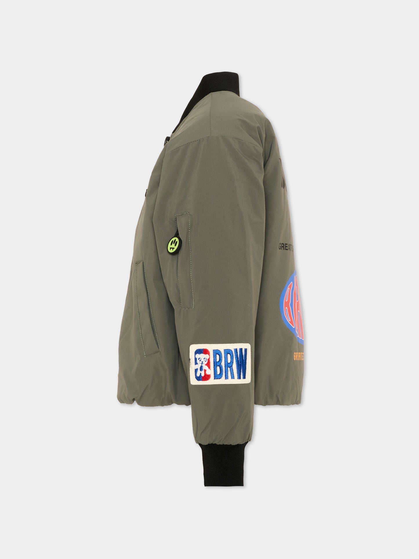 Bomber verde per bambini con stampa,Barrow,F6BKJUBO005 082