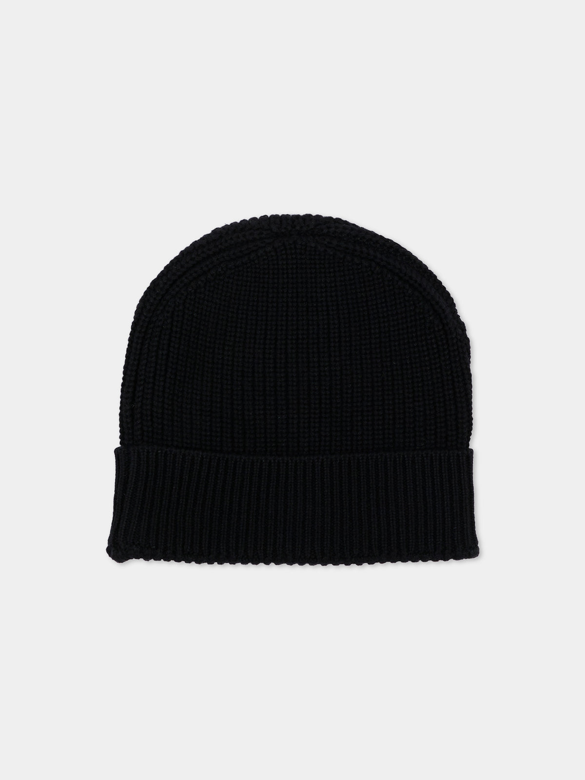 Berretto nero per bambini con logo,Barrow,F6BKJUHT048 110/28