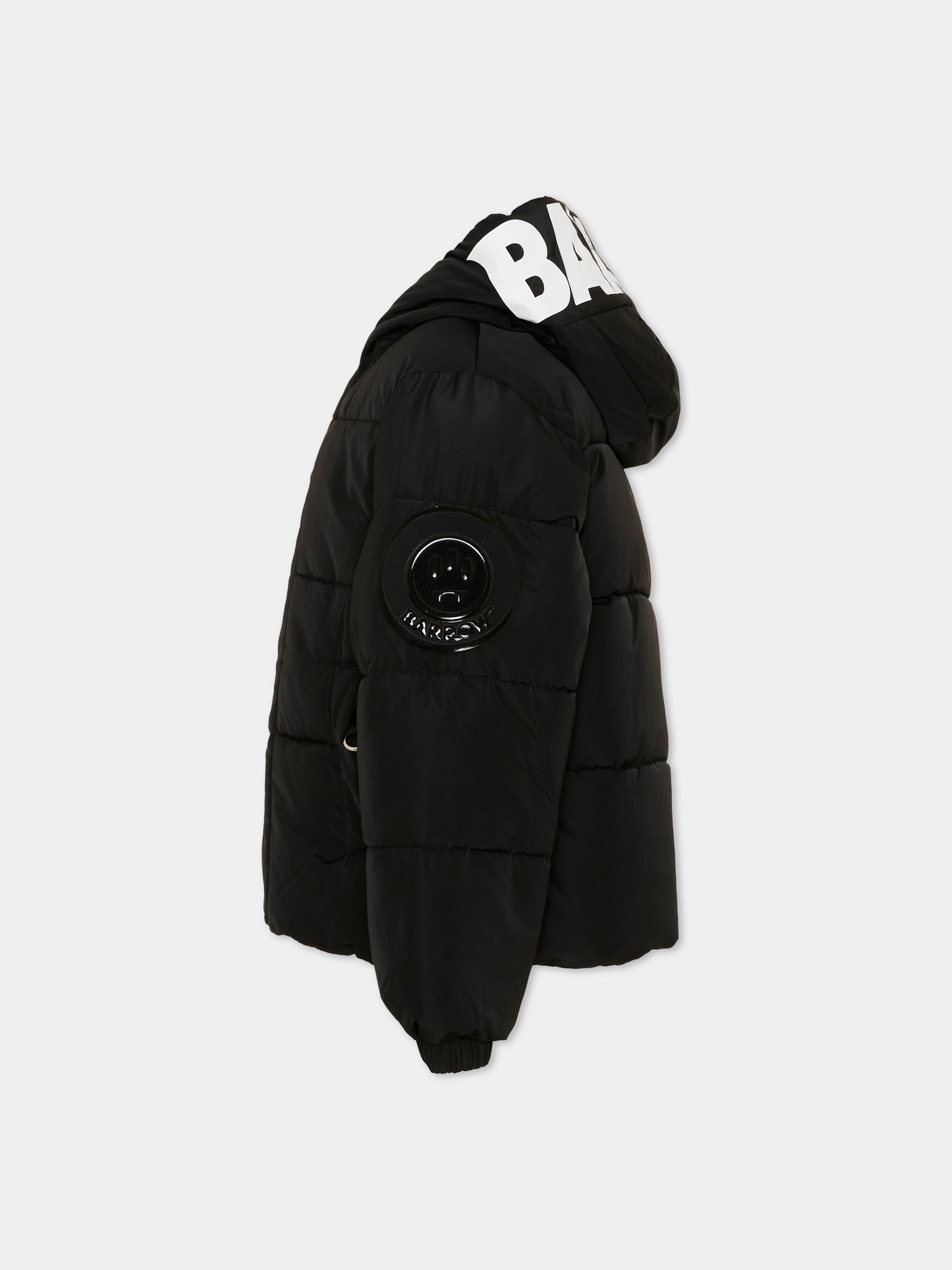 Piumino nero per bambini con peluche,Barrow,F6BKJUPF001 110