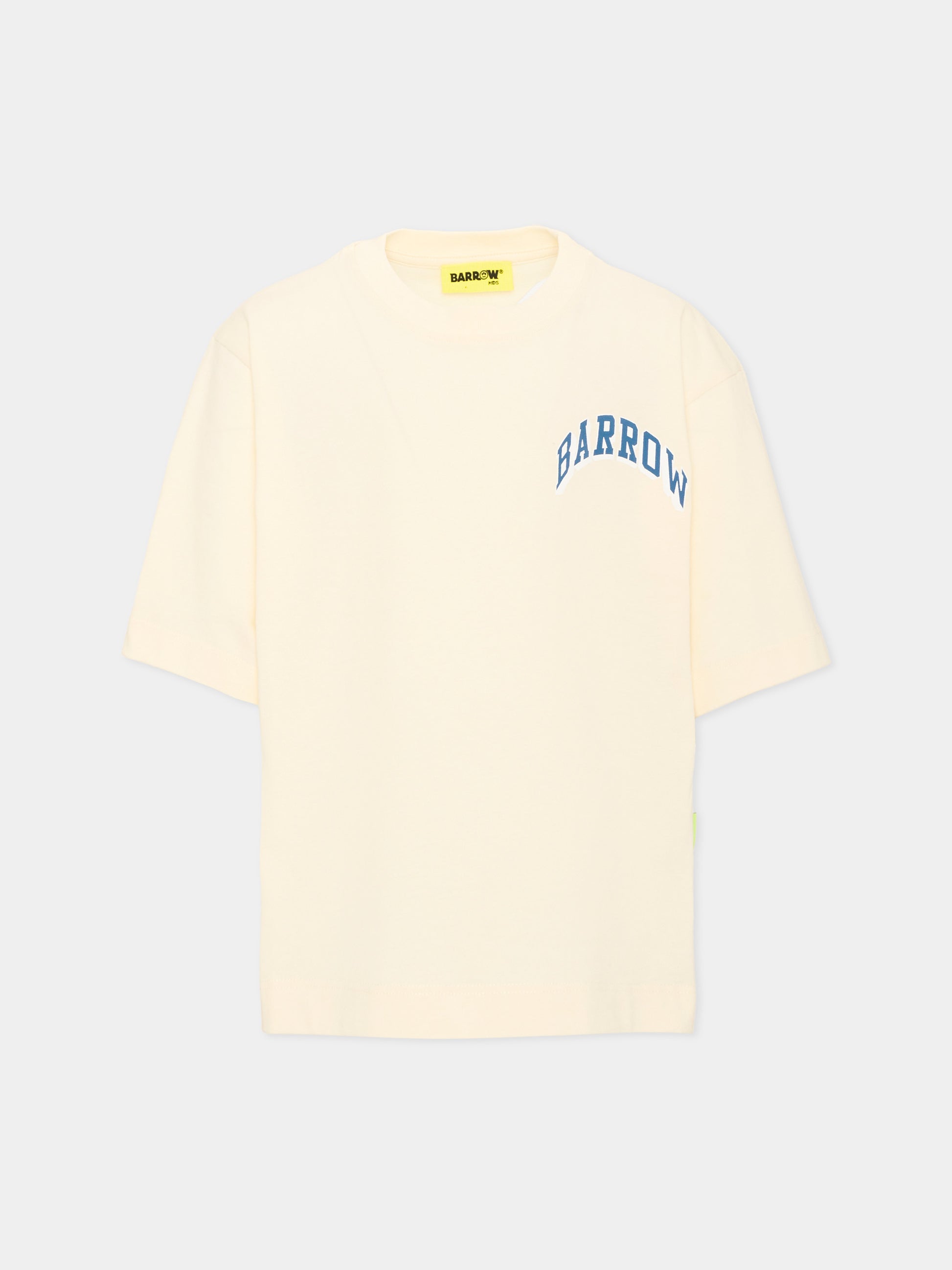 T-Shirt avorio per bambini con orsetto,Barrow,F6BKJUTH095 013
